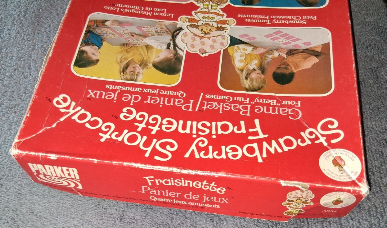Strawberry Shortcake Fraisinette Berry Game Basket Panier De Jeux French 1981