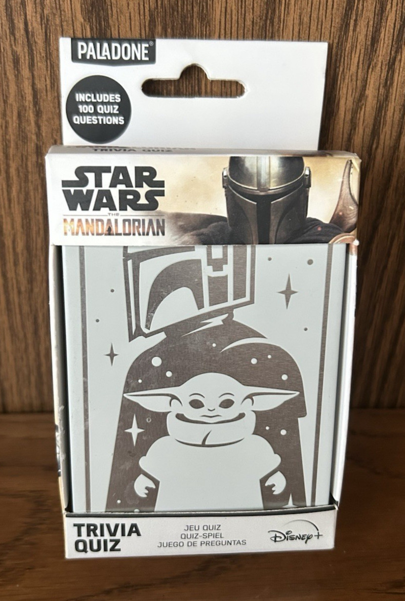 Disney Star Wars Mandalorian 100 Question Quiz Card Game – Baby Yoda Grogu