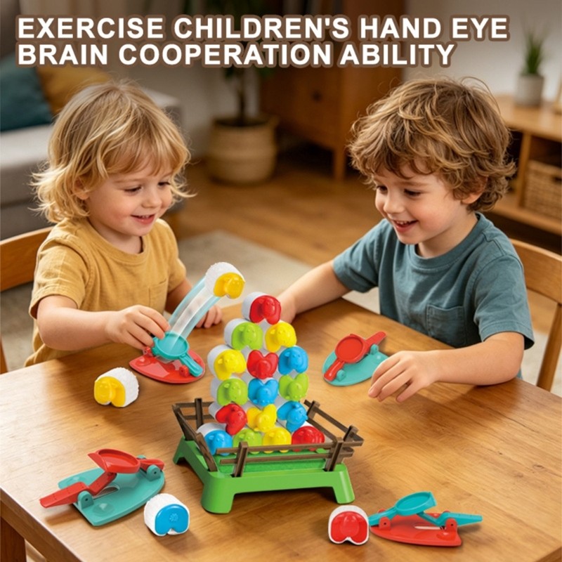 Children Fun Sheep Catapulting Elastic Plaything For Hand Eye Coordination