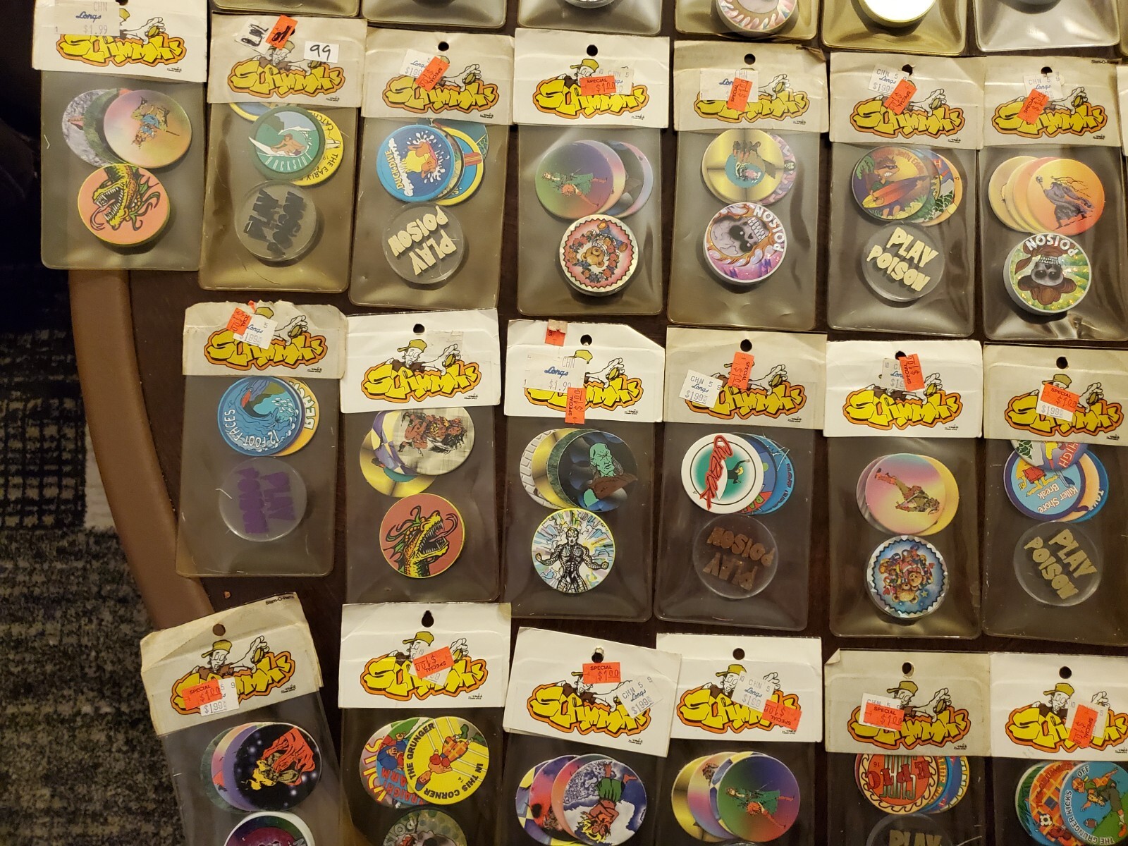 1 Pack of Vintage Pogs with Vintage Slammer – Very Rare 90s Pogs