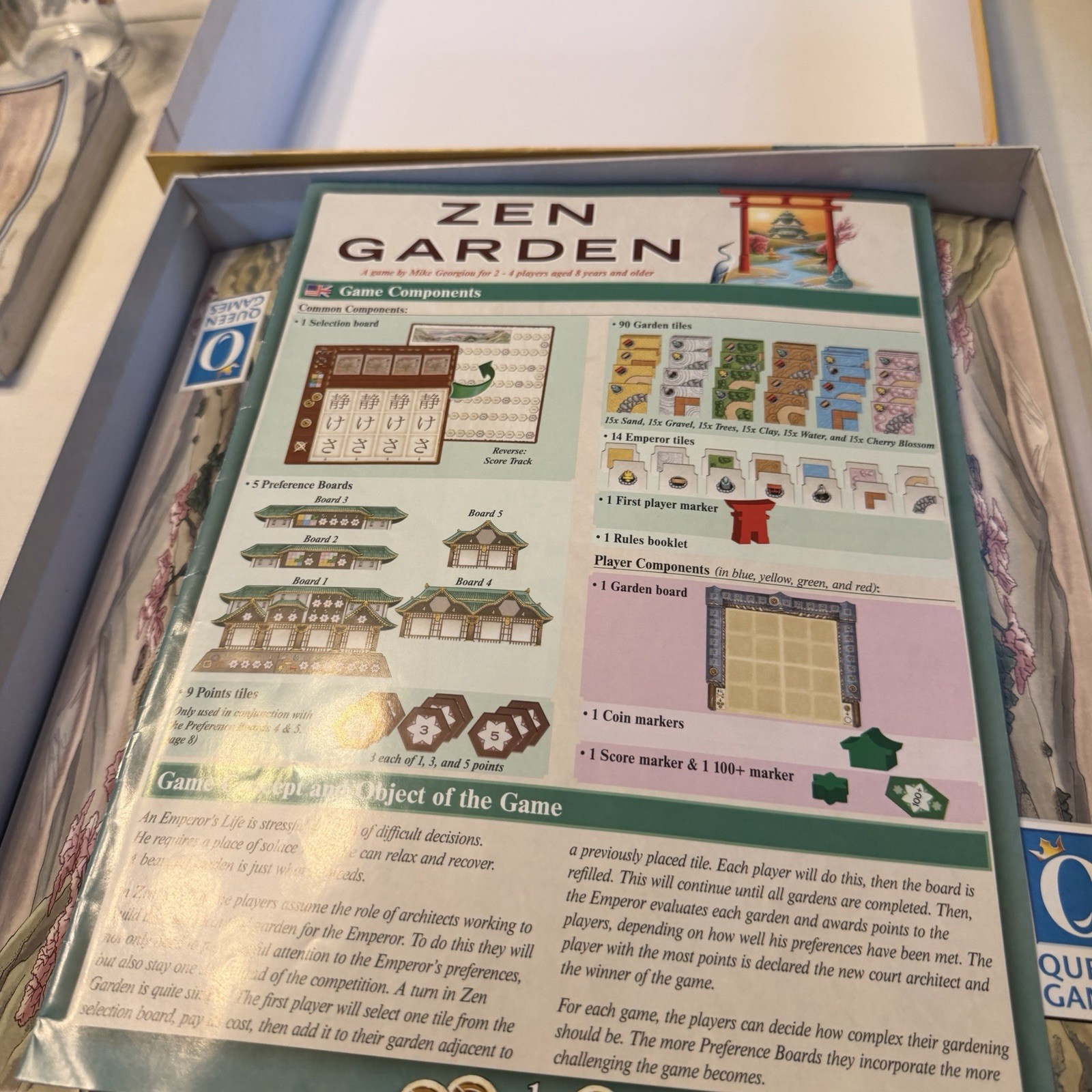 Zen Garden Board Game – Queen Games – Excellent Condition!
