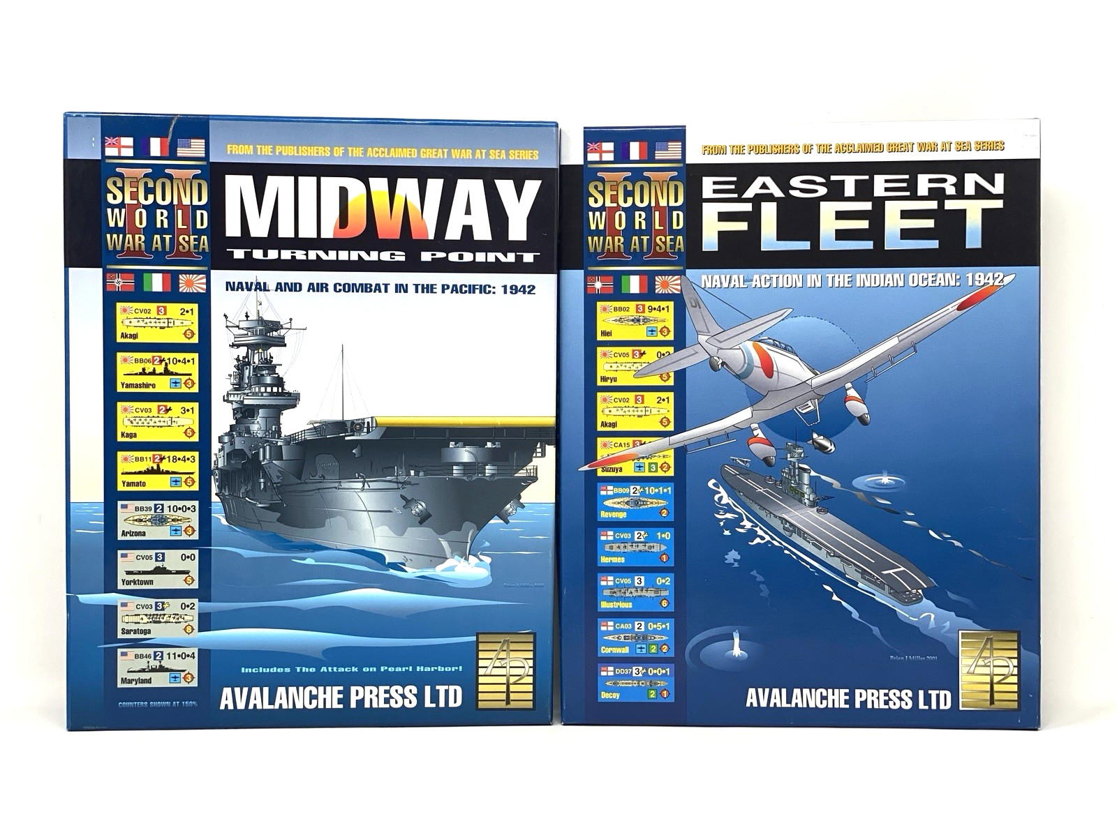 Avalanche Press BUNDLE Second World War At Sea: Eastern Fleet/Midway PLEASE READ