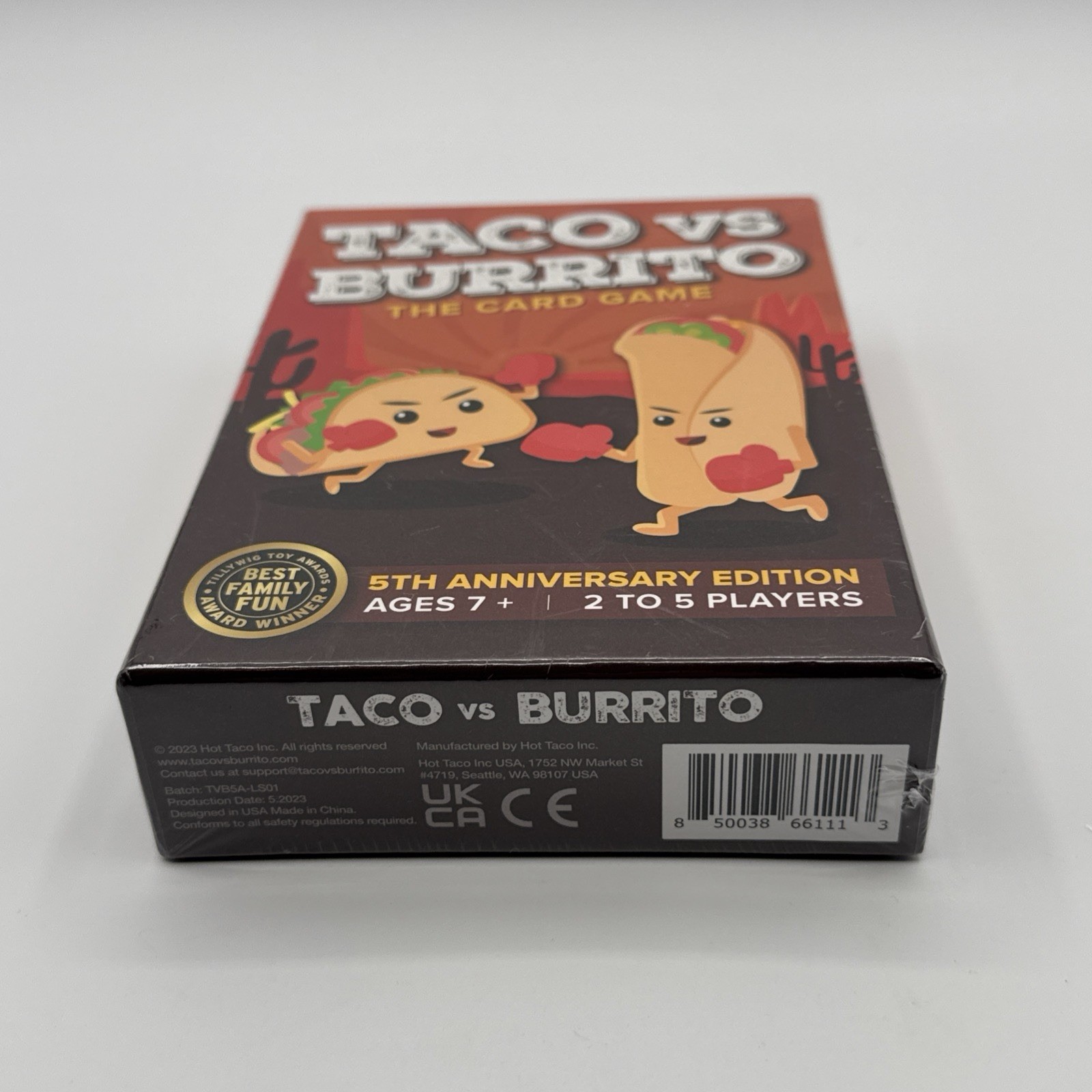 Taco vs Burrito Card Game, 5TH Anniversary Edition. New SEALED