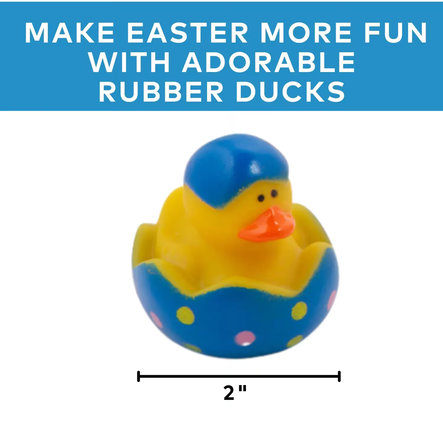 Adorable Easter Rubber Ducks – 120 Pc. for Egg Hunts and More