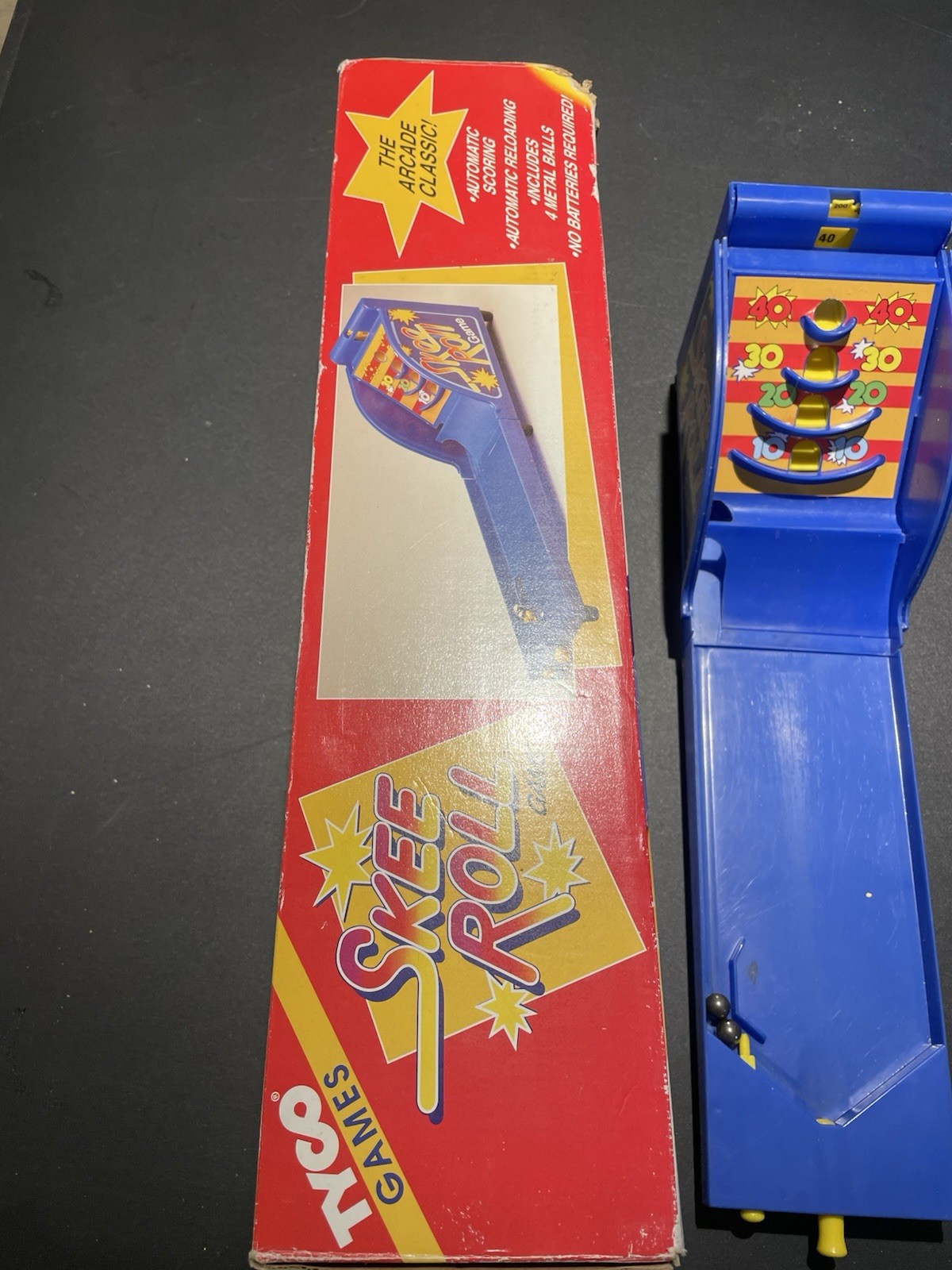 Tyco Arcade Classic Skee Roll Vintage 1990’s Game with original box