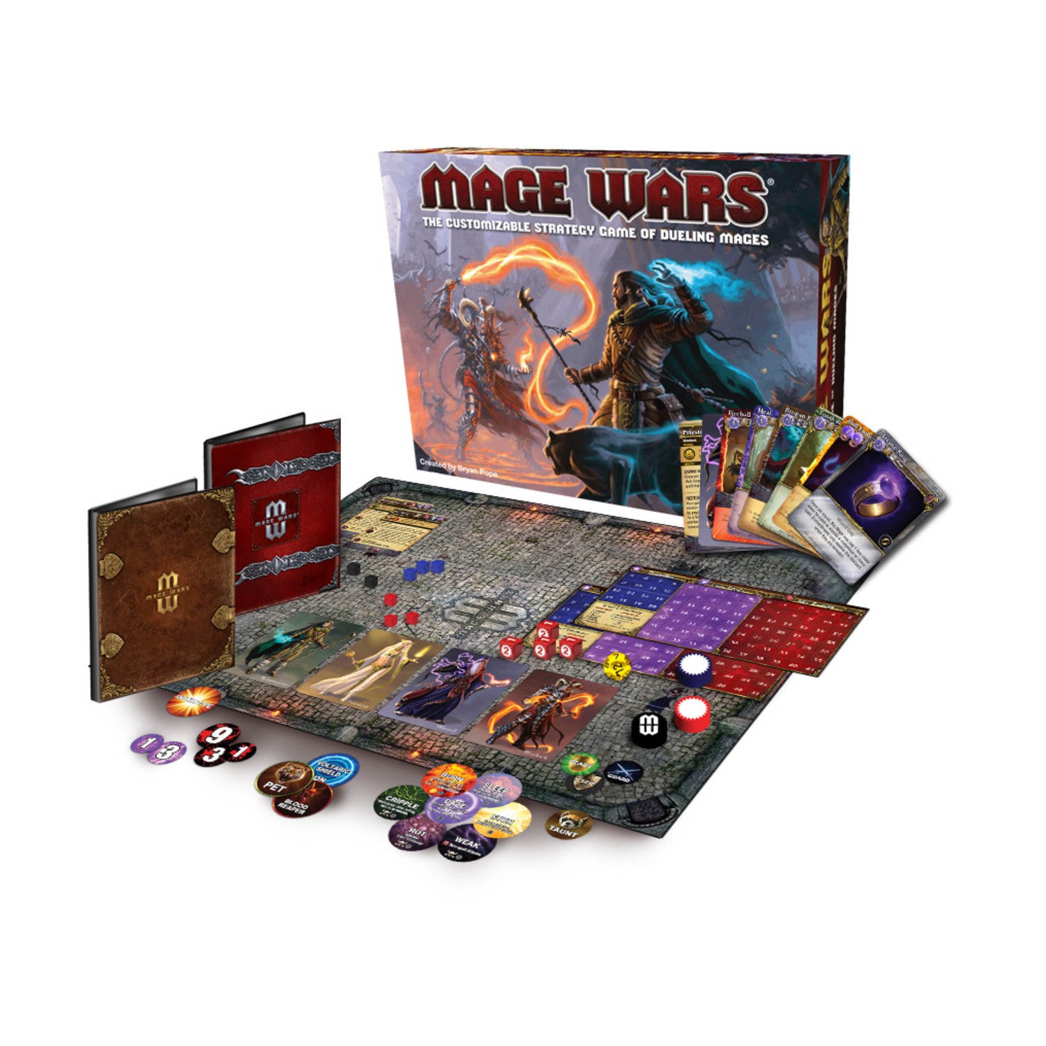 Arcane Wonders Boardgame Mage Wars Box SW (VG+/New)