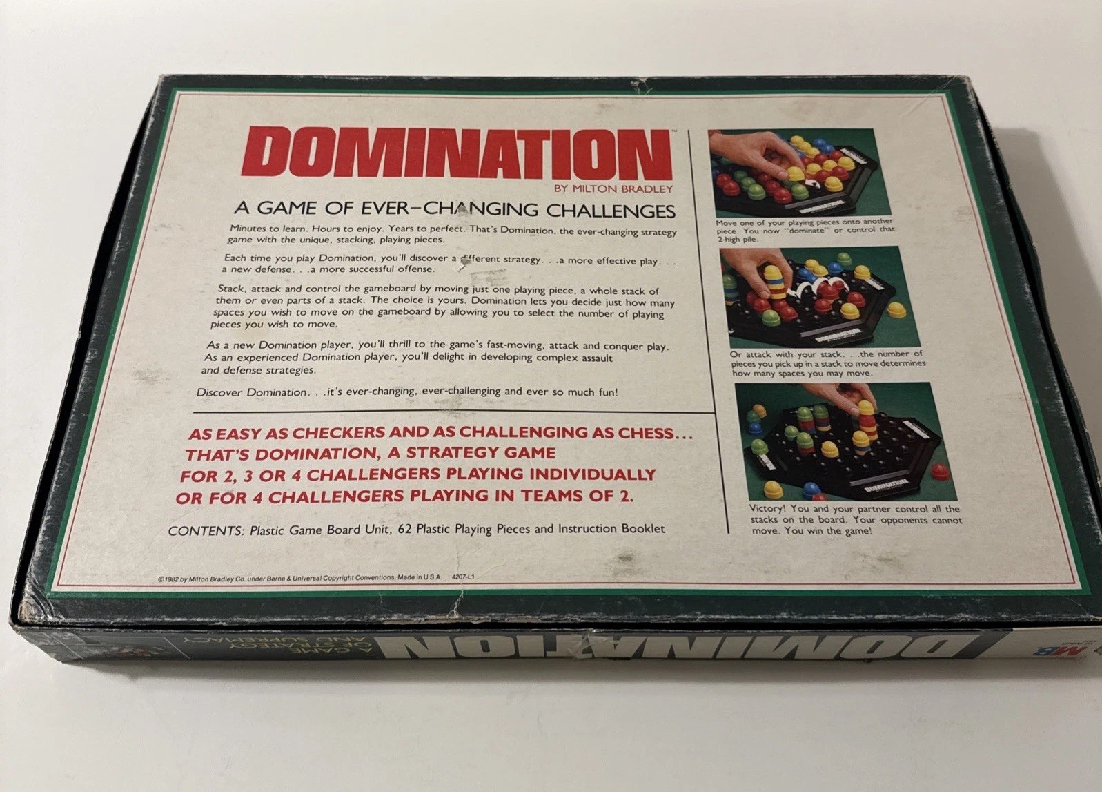 Vintage Domination Board Game by Milton Bradley – 1982 Edition – Complete!