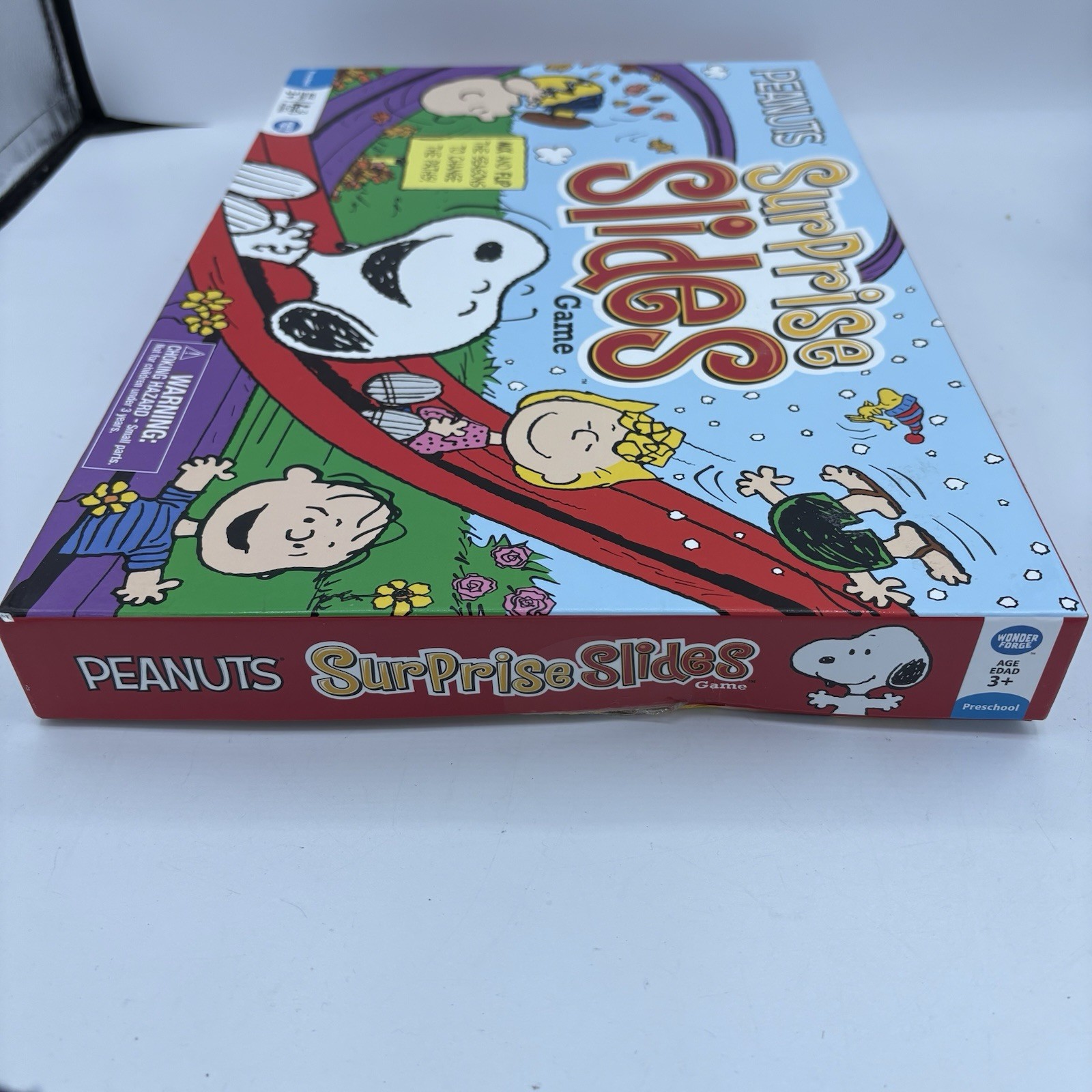 Wonder Forge Board Game Peanuts Surprise Slides Snoopy Charlie Brown 2015
