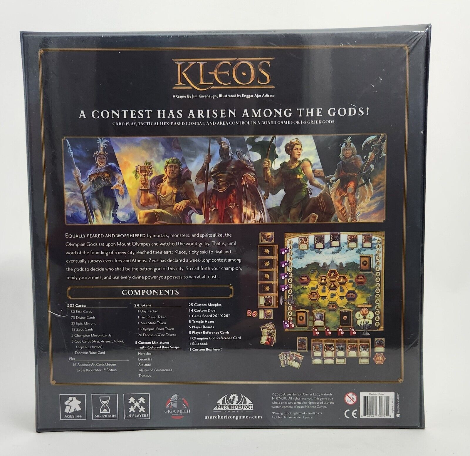 Kleos Core Game Kickstarter Ed + Promo Card by Azure Horizon SEALED