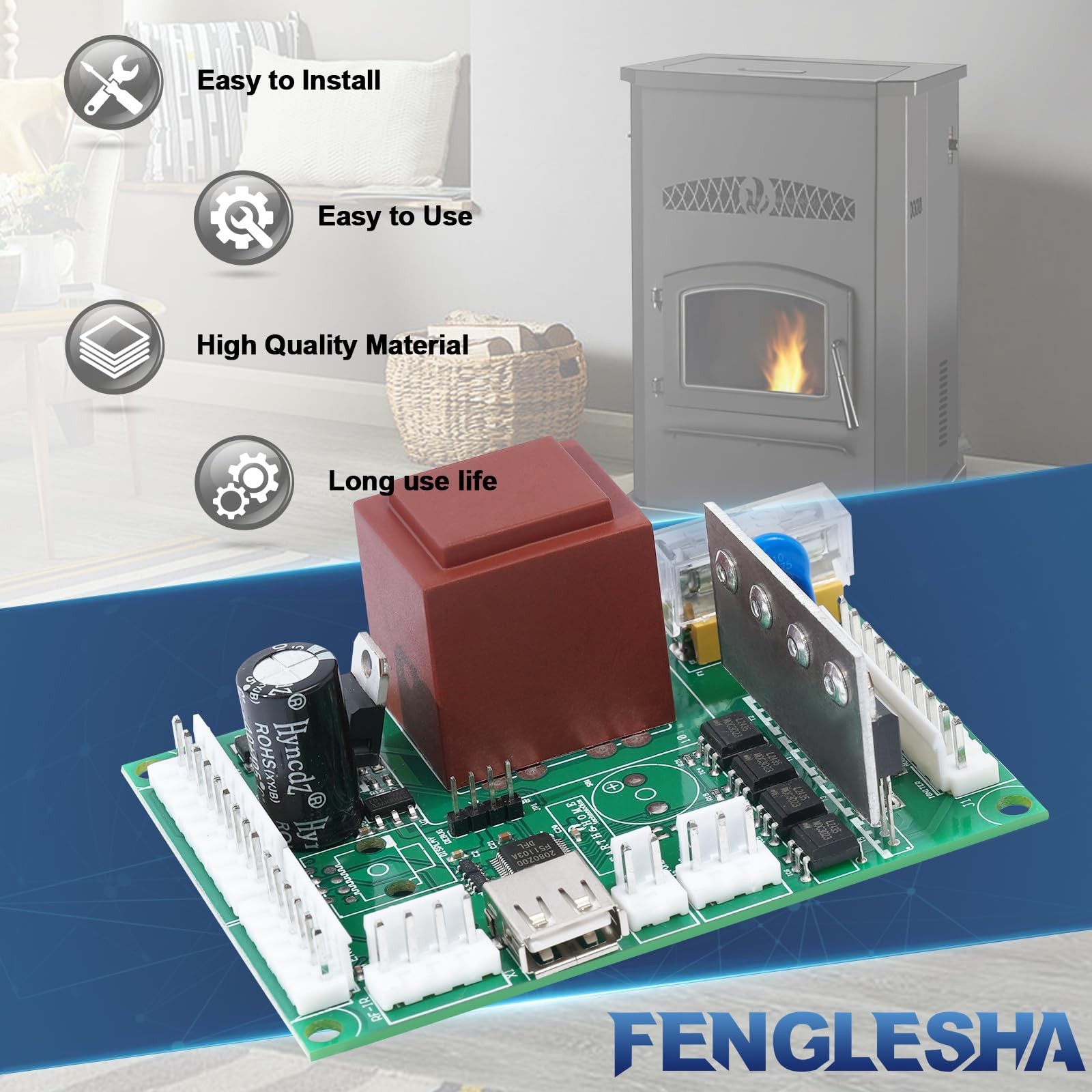 Fenglesha Circuit Control Board Replacement for PelPro