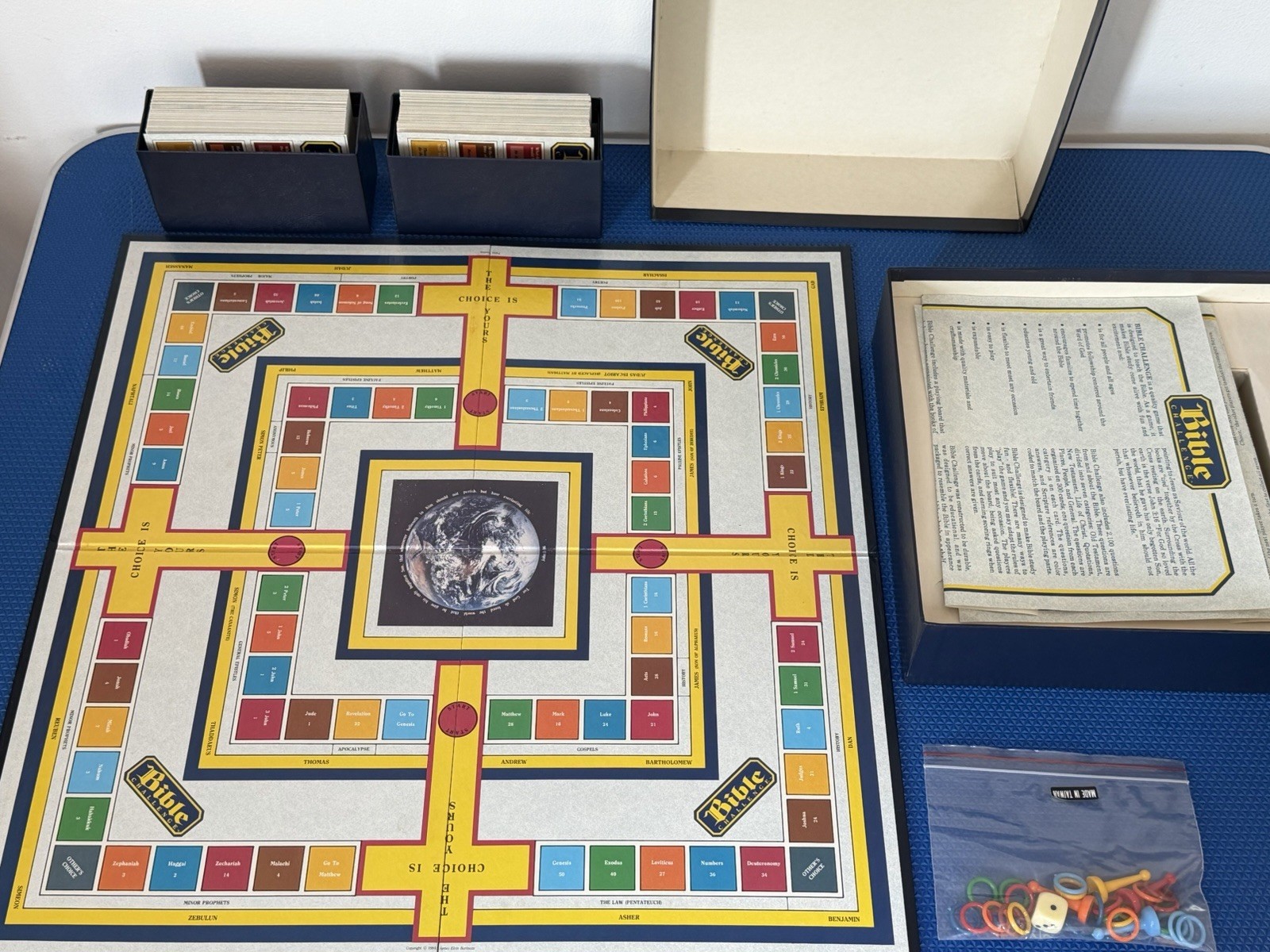 Vintage 1984 Bible Challenge Educational Christian Board Game James E Barineau
