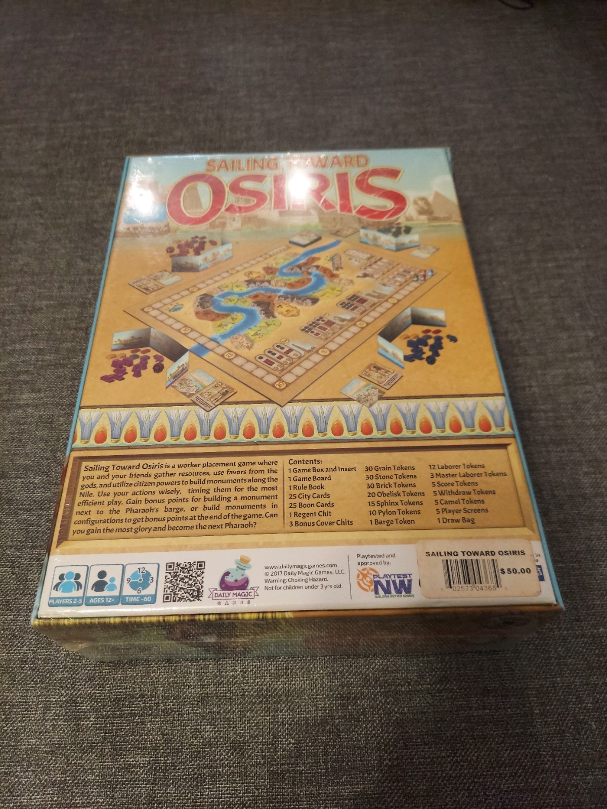 Sailing Towards Osiris Board Game – Daily Magic Games – New & Sealed