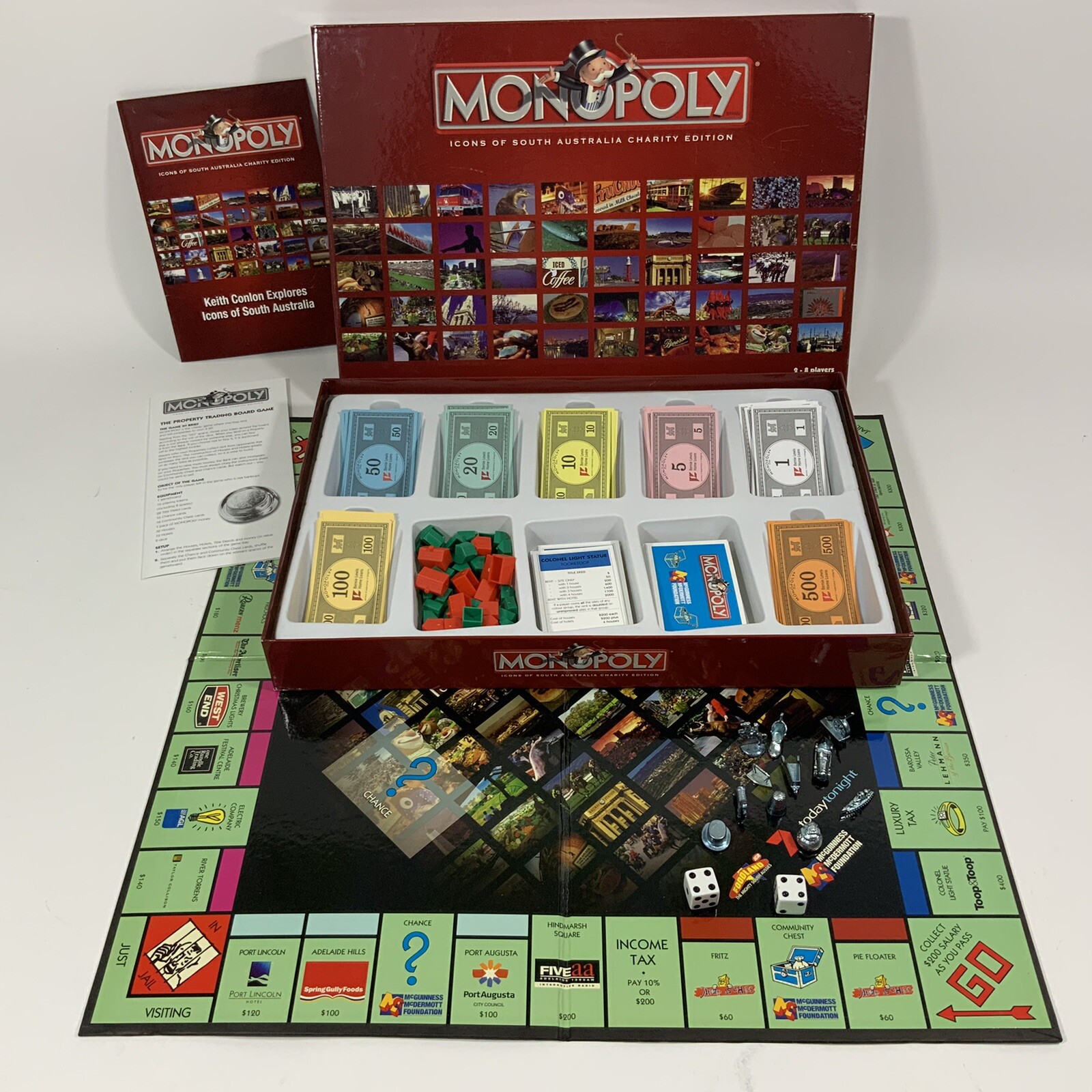 Monopoly Icons of South Australia Charity Ed. McGuinness McDermott 2008 Complete