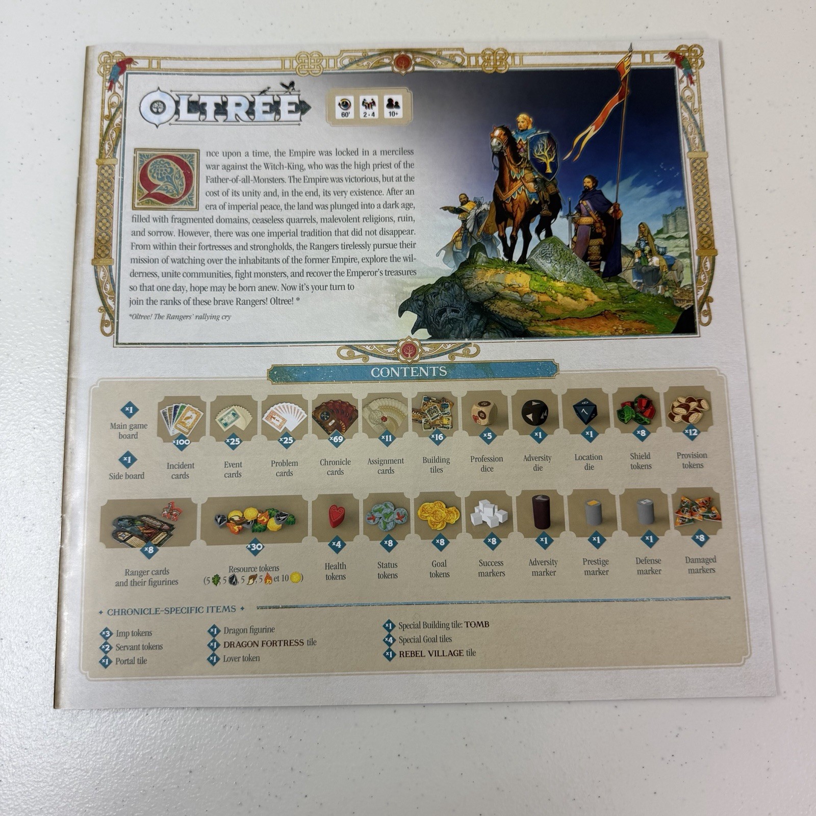 Oltree Board Game Co-Op & Narrative Studio H Rangers Dragon COMPLETE