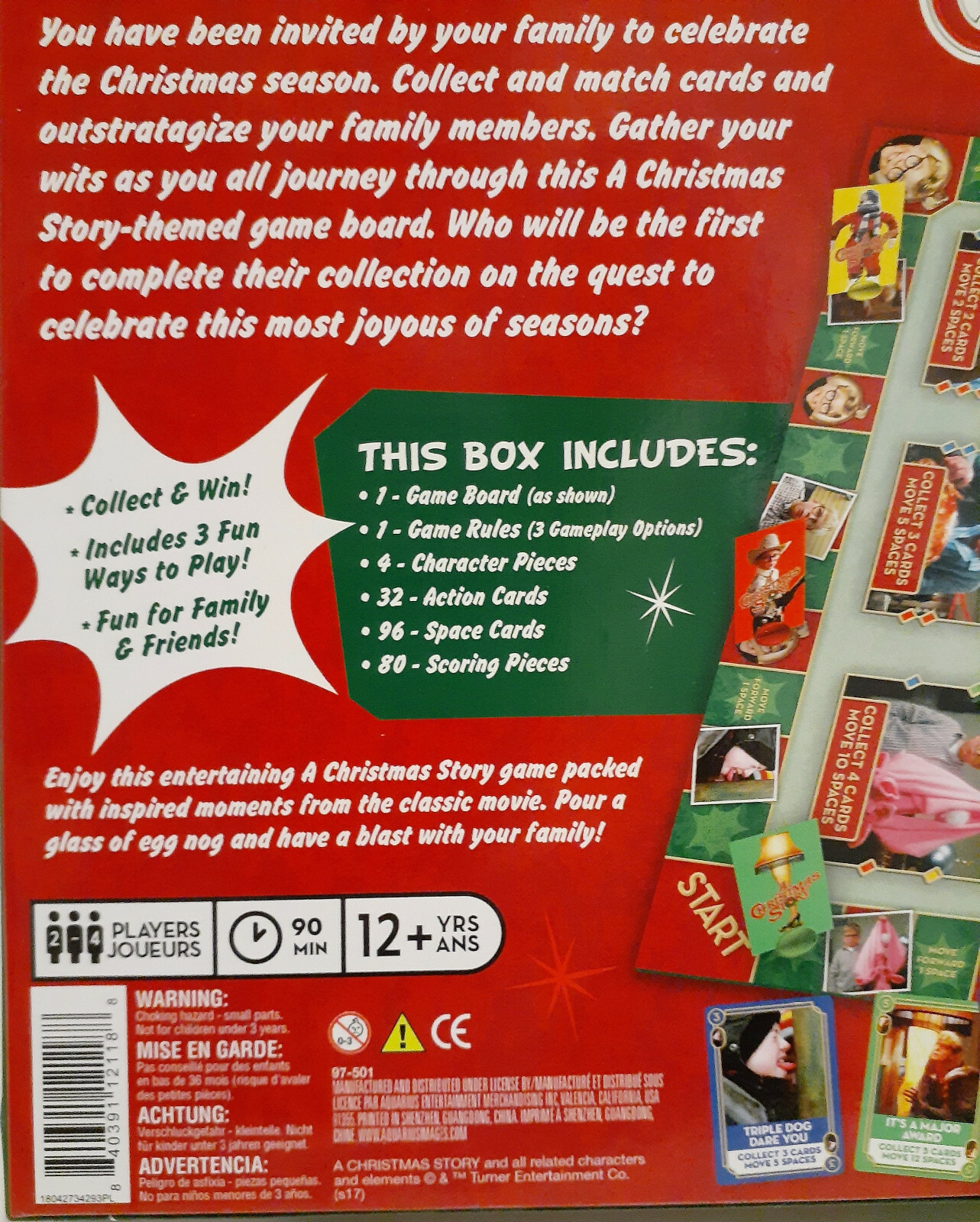 A Christmas Story Card Scramble Strategy Board Game Holiday and Movie DVD NEW