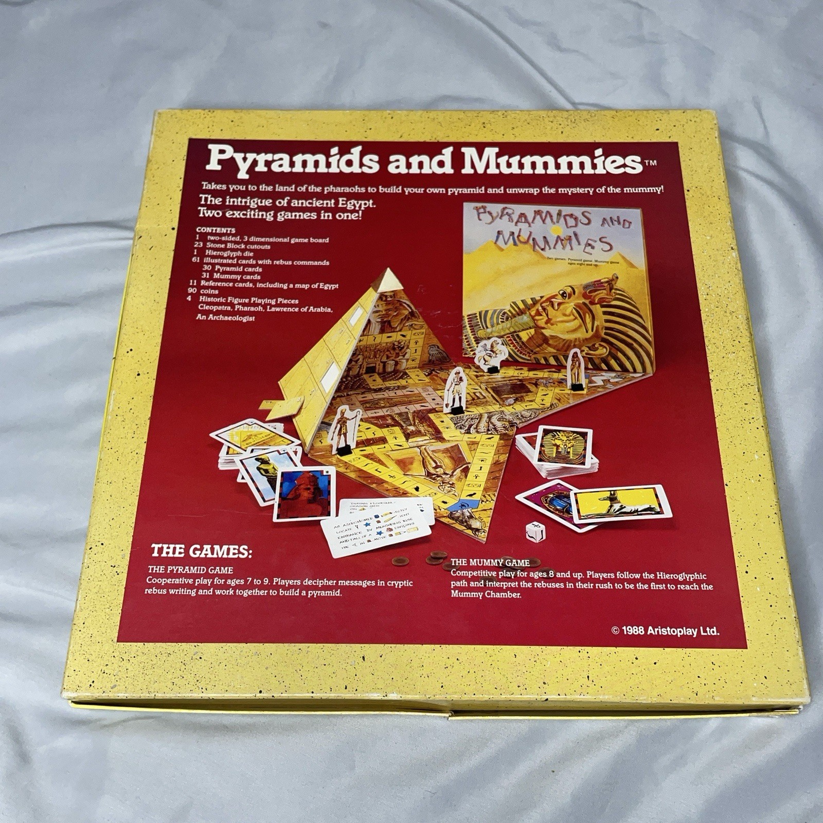 Vintage 1990 Aristoplay Pyramids & Mummies Board Game Replacement Pieces Set