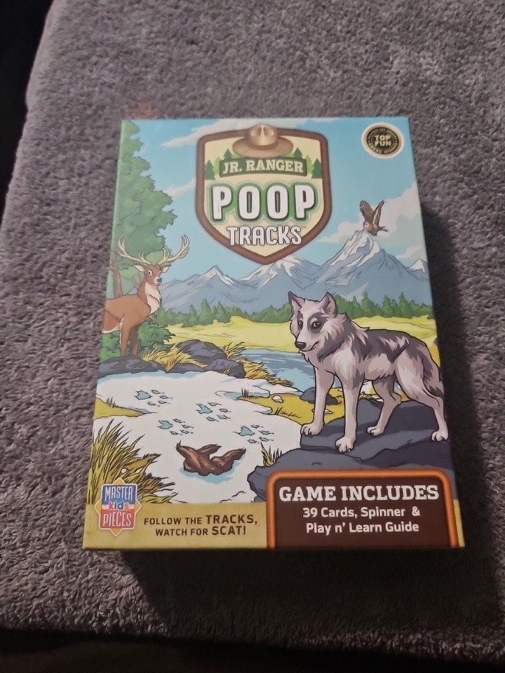 Jr. Ranger Poop Tracks Card Game Master Pieces New Sealed U3