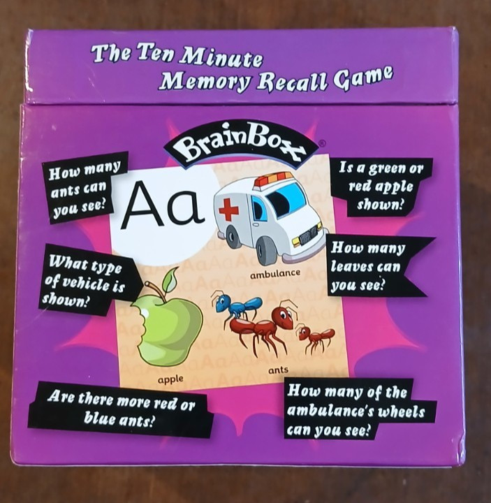 Brainbox My First ABC- Ten Minute Memory Recall Game 100% Complete VGUC