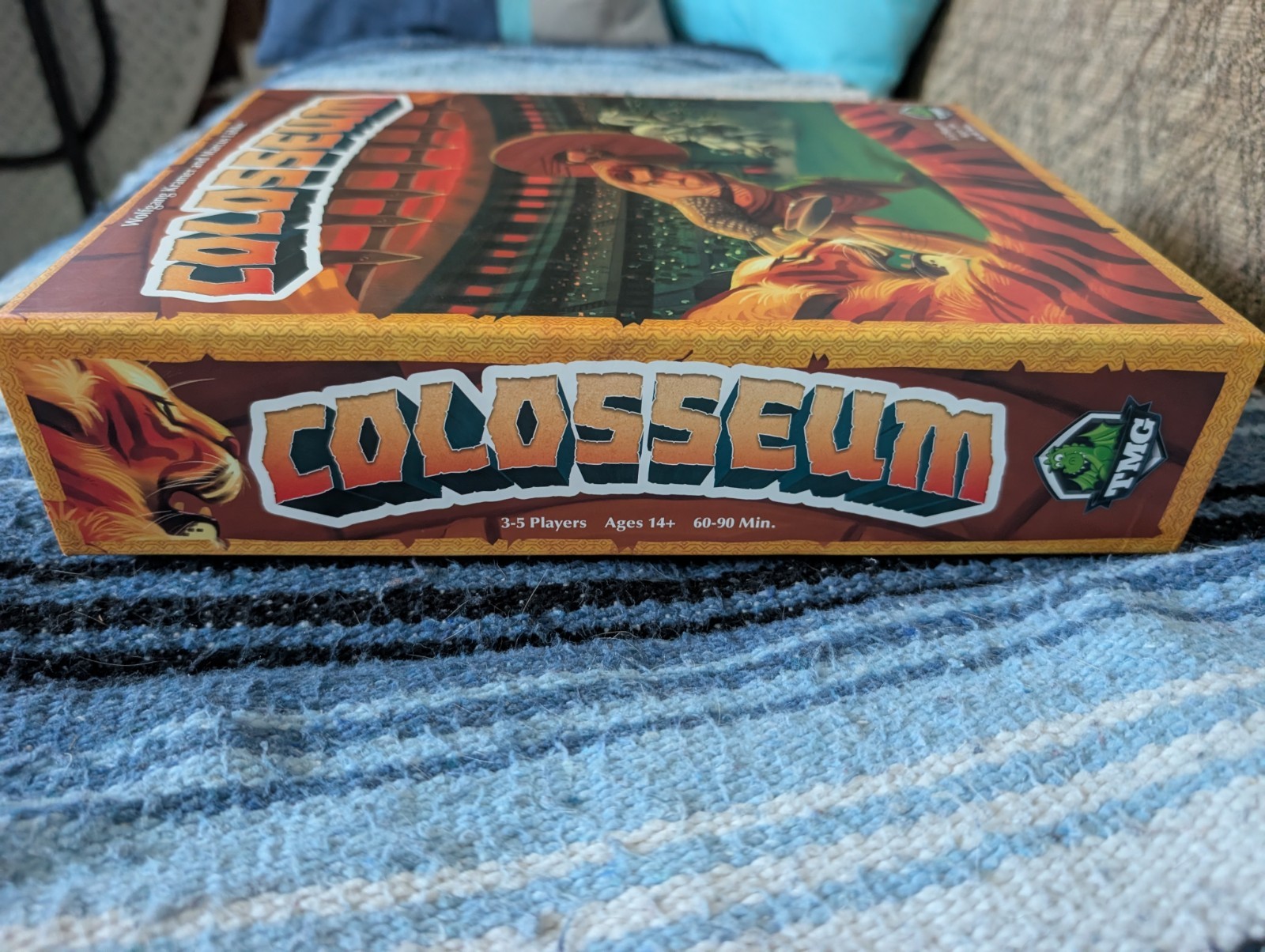 TMG Colosseum Kickstarter Emperor’s Edition Board Game With Metal Coins Unplayed