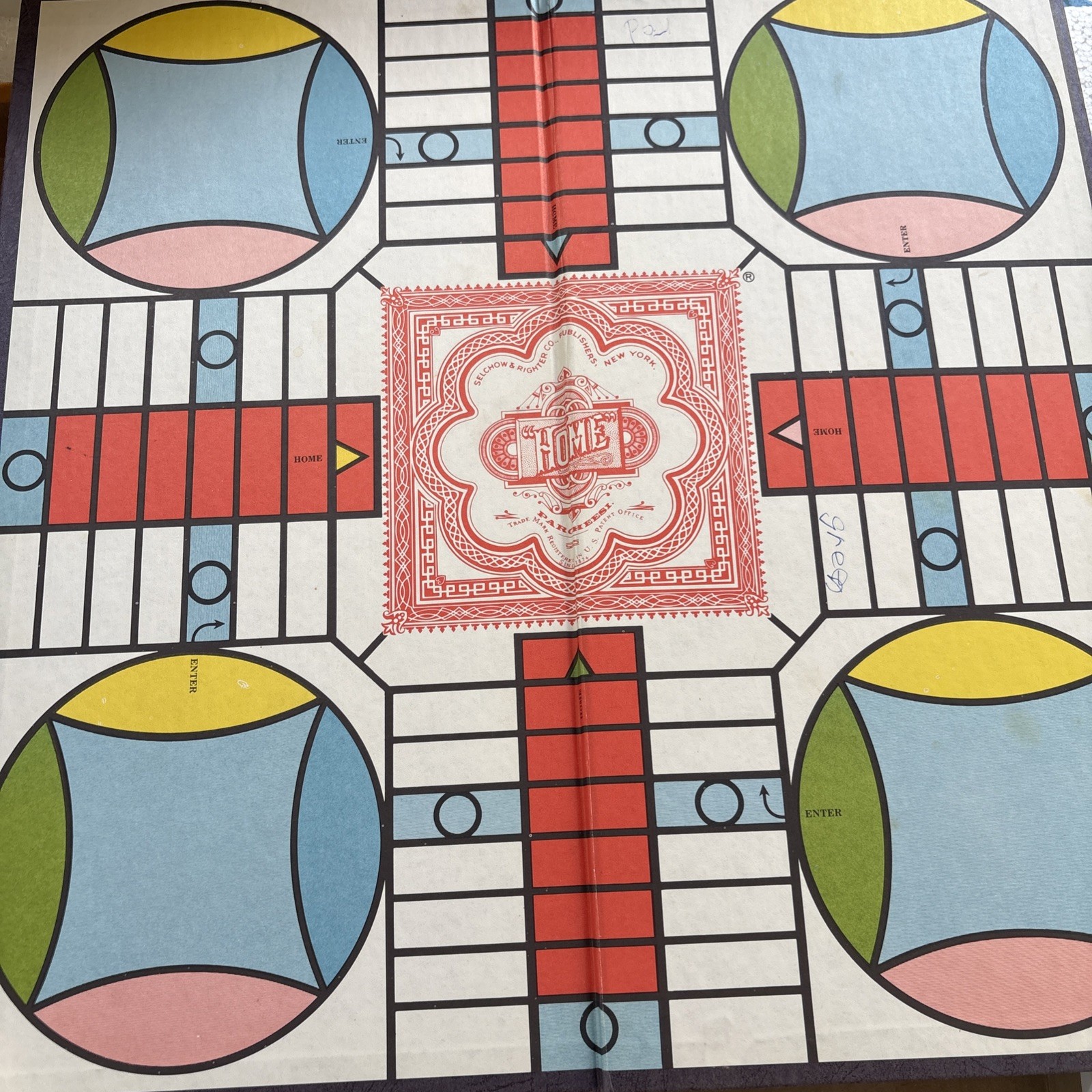 Two Vintage Parcheesi Game