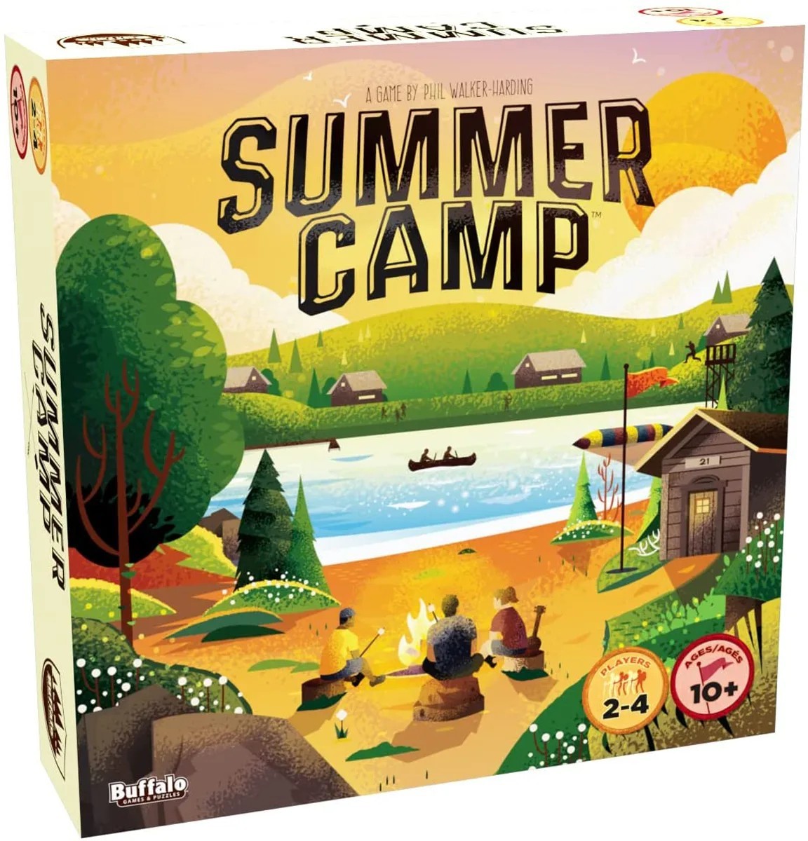 Buffalo Games Summer Camp Board Game 2-4 Players Ages 10+ *NIS*
