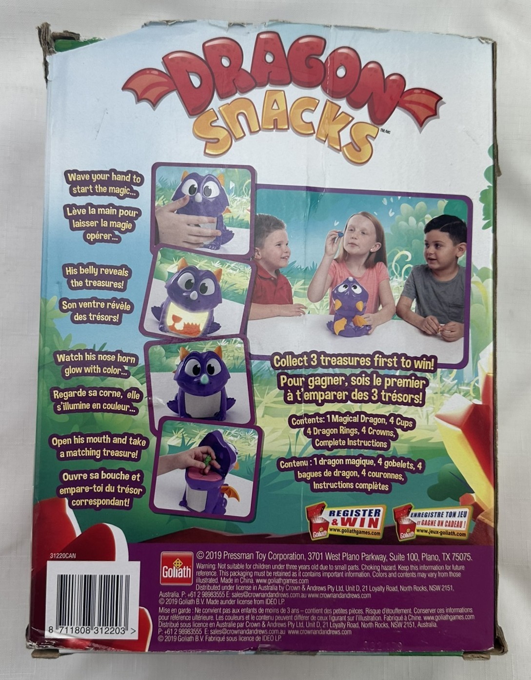 2019 Dragon Snacks Game by Goliath Games Complete/Works in Very Good Condition
