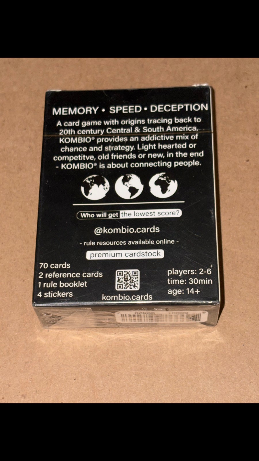 KOMBIO The All-in-One Card Game | 2-6+ Players Speed Memory Strategy NEW SEALED