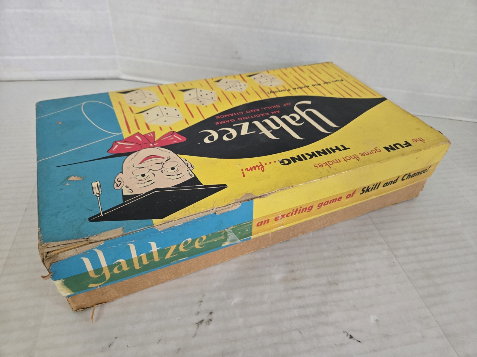 Original 1961 Yahtzee Game with Score Cards Dice Chips & Instructions FREE SHIP