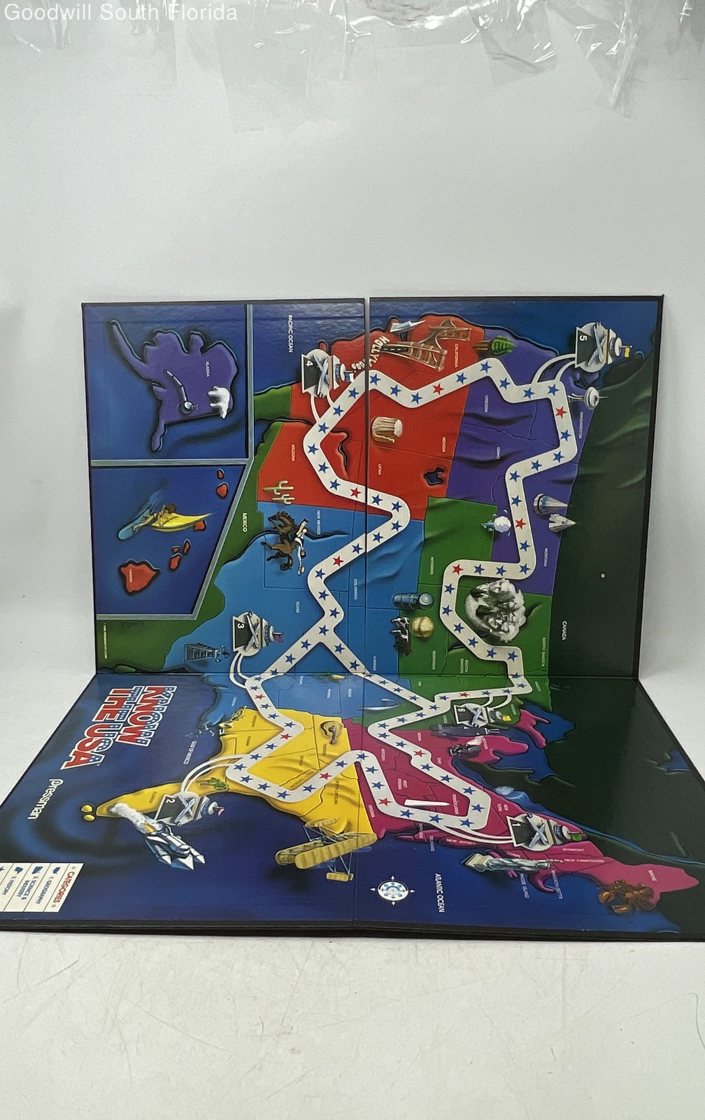 Vtg Pressman Trivia Adventure 1985 Know The USA The Transcontinental Quiz Game