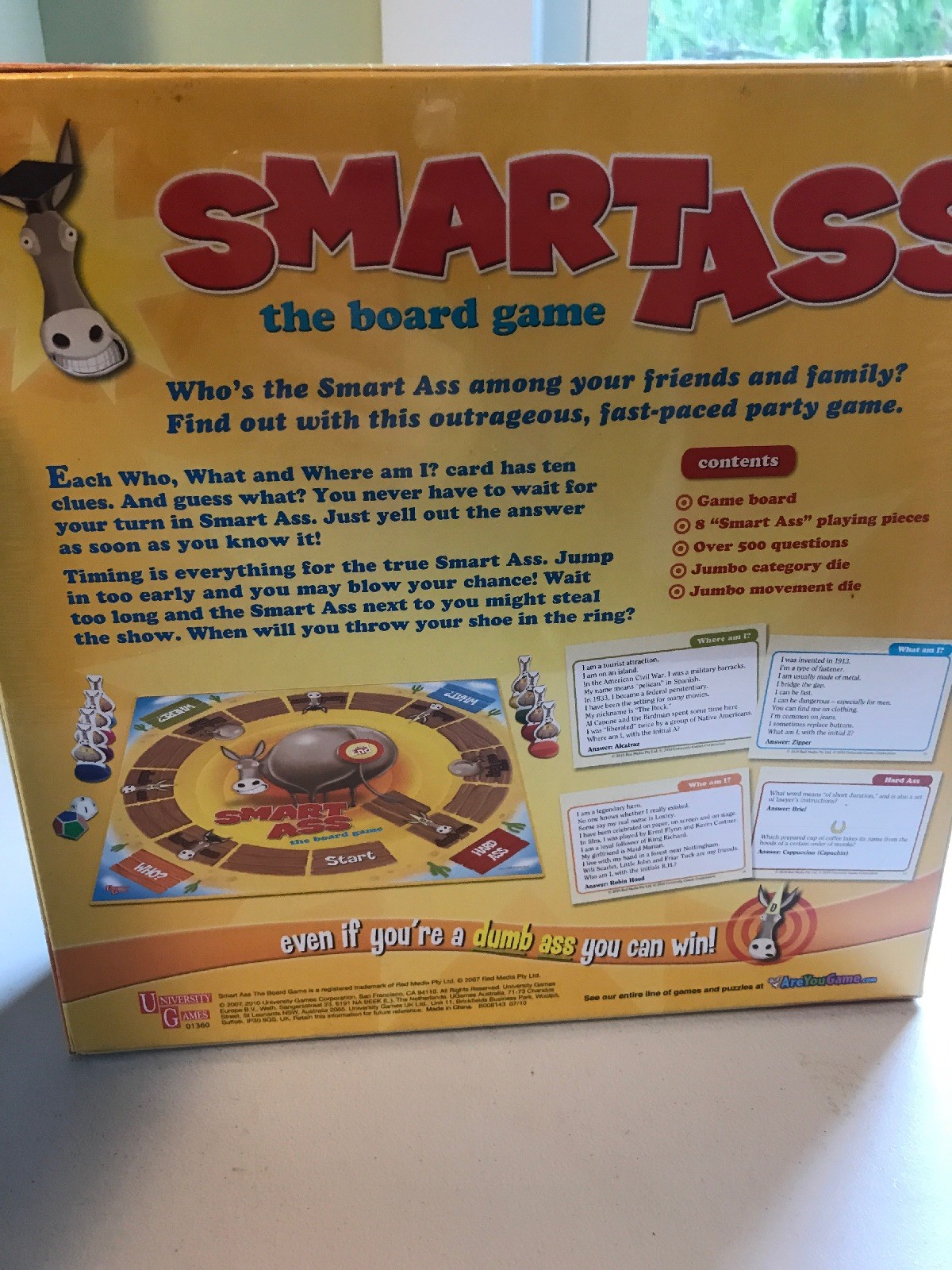 Brand New Sealed Smart Ass Game Ages 14+ 2-8 Players Ultimate Trivia Board Game