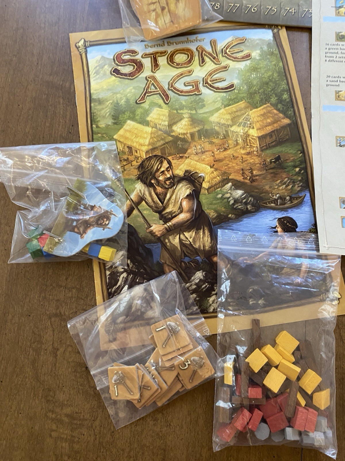 Stone Age Z-Man Board Game, Family Game, 2013, 2-4 Players, 13+ 100% COMPLETE