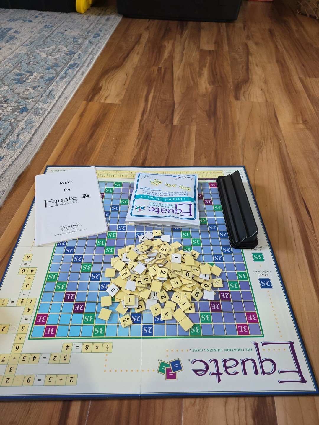 Equate The Equation Thinking Game Complete Math Board Game 01001 Excellent VGC