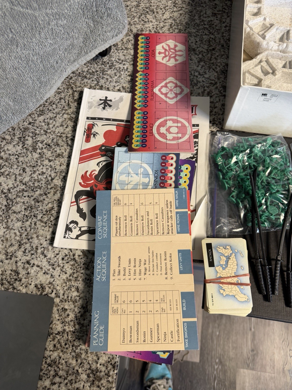 1986 Samurai Swords Shogun Game By Milton Bradley COMPLETE Great Game !