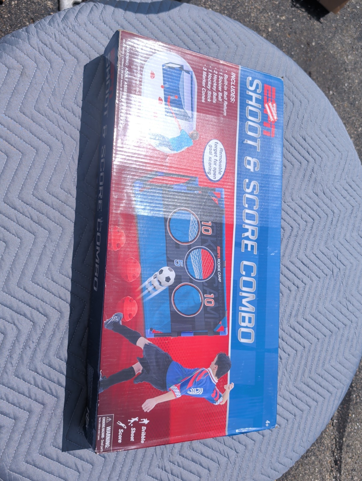 ESPN Rookie Camp Shoot & Score Combo game set, designed for indoor or outdoor…