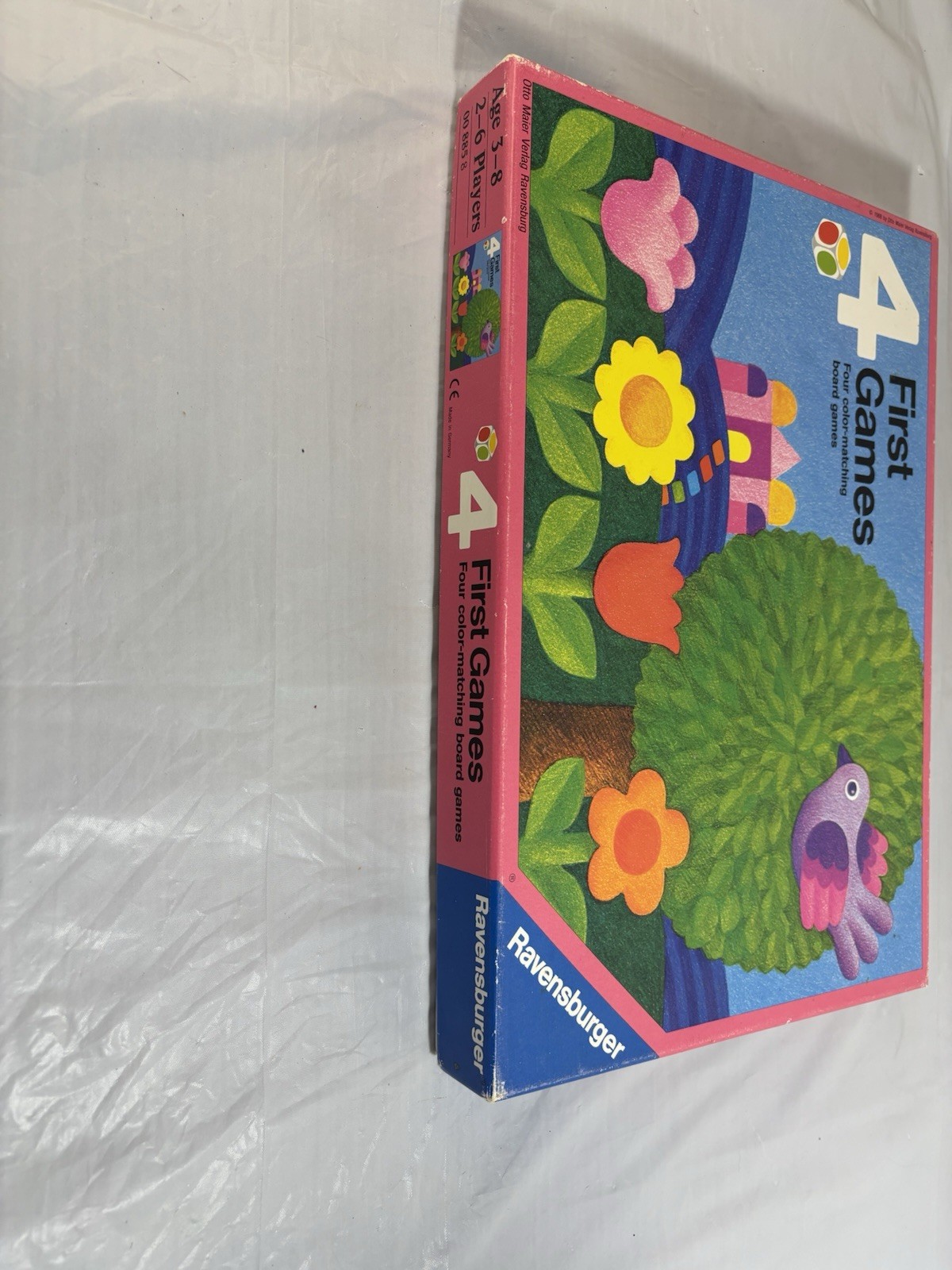 4 First Games by Ravensburger 1988, 2-6 Players, Children Ages 3-8 Kids Complete