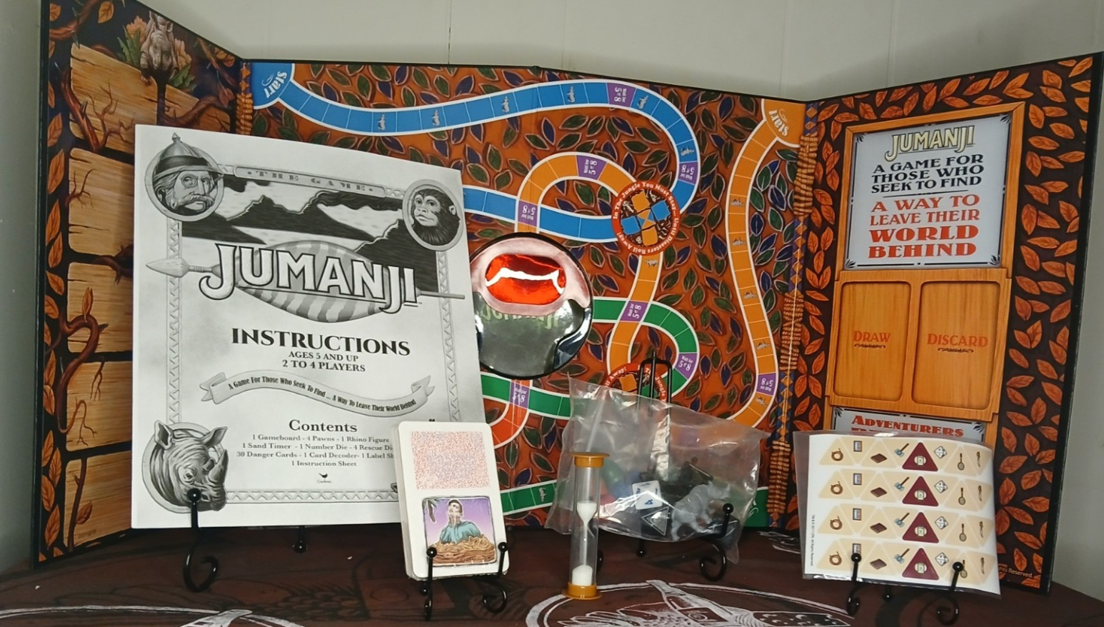 Jumanji Board Game 2017 Jumanji VHS 1995 Bundle Complete Family Adventure Set