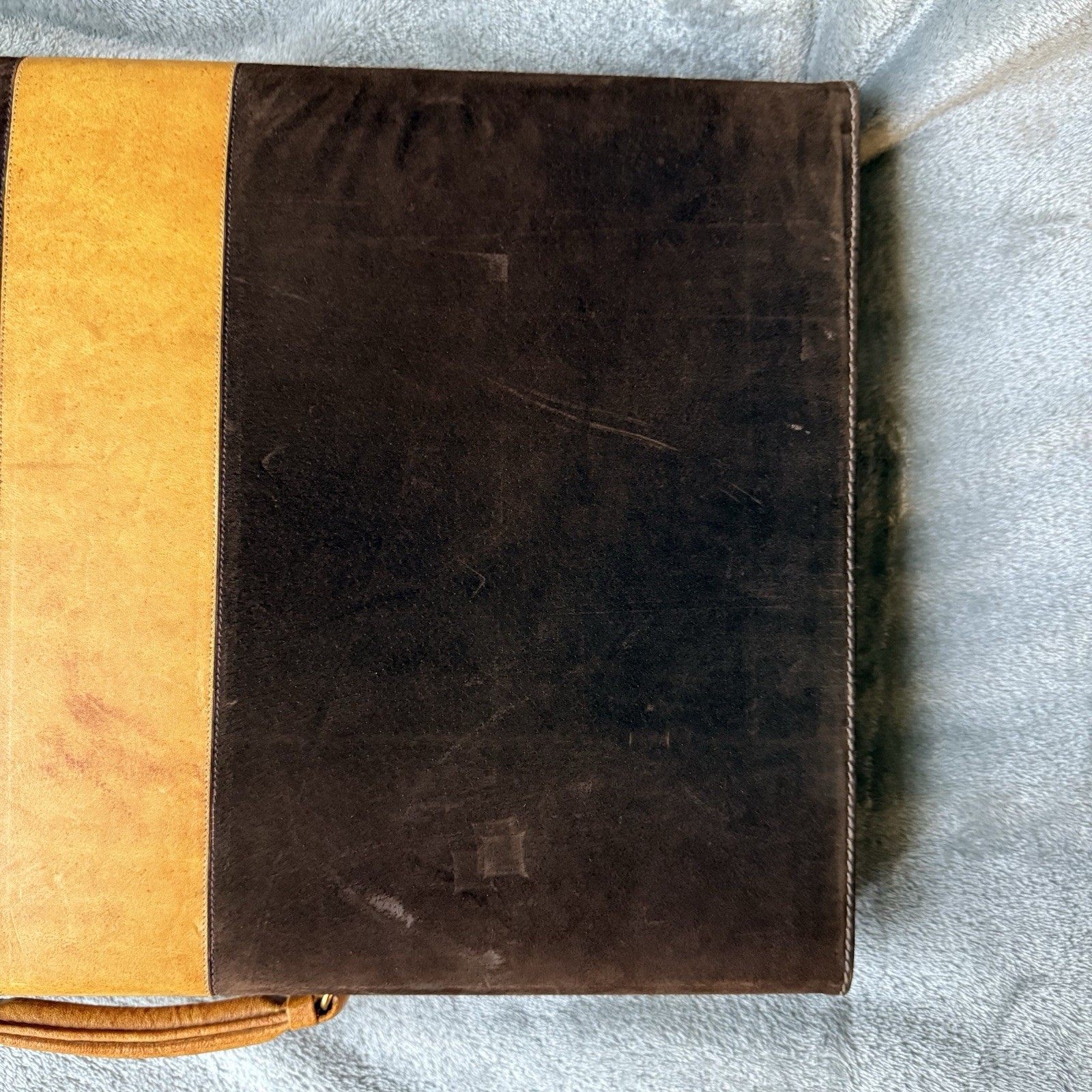 Vintage Aries Mexico Pigskin leather Backgammon Set Case Complete checkers W/Key