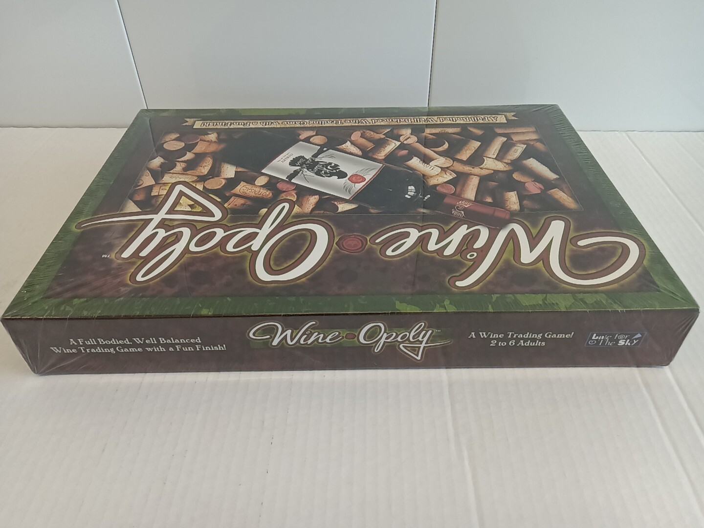 WineOpoly A Game of Cork Popping Fun Boardgame Wine Trading Monopoly Type NEW