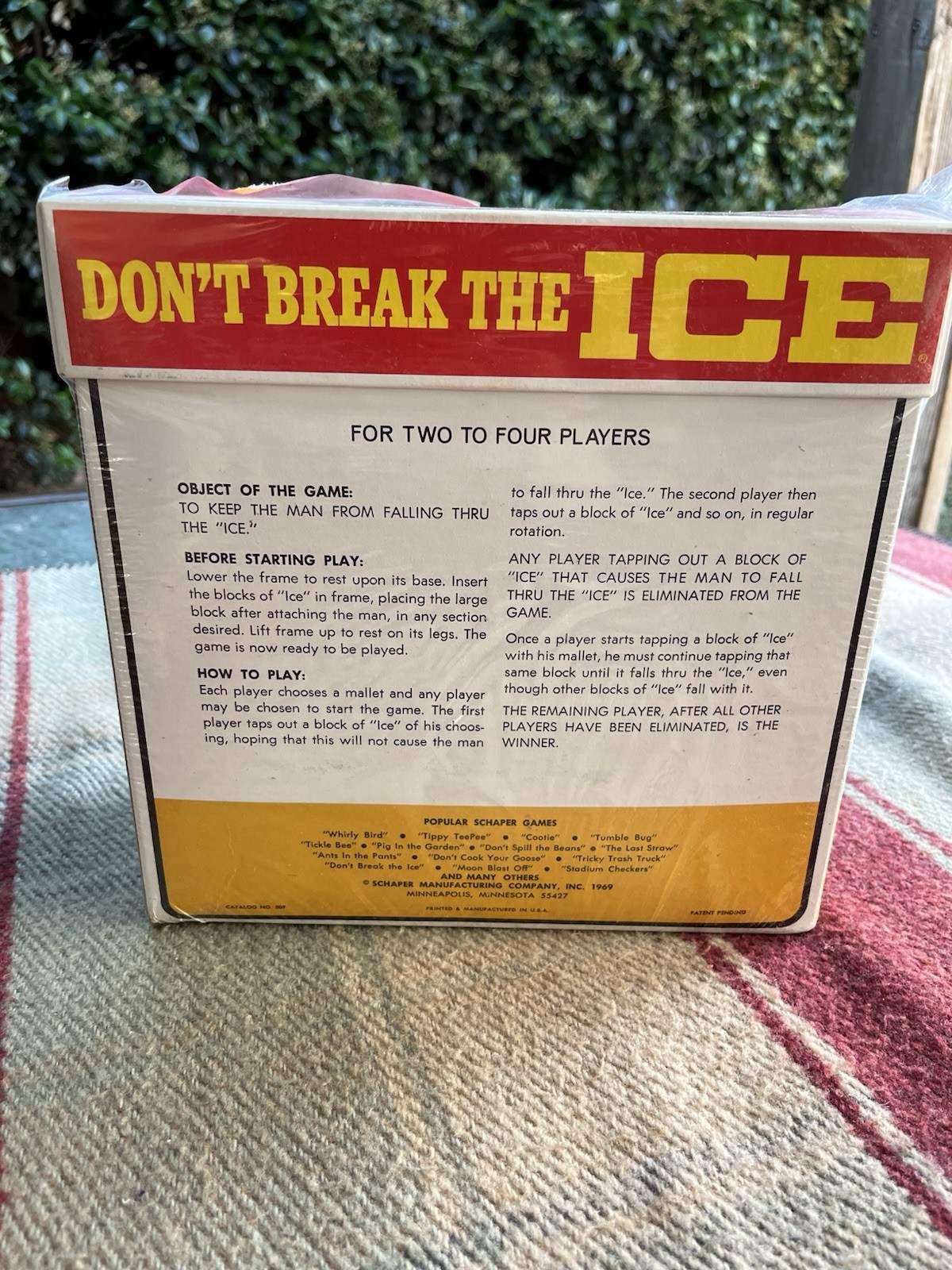 Sealed, Don’t Break the Ice game. 1969 Schaper games. No. 509