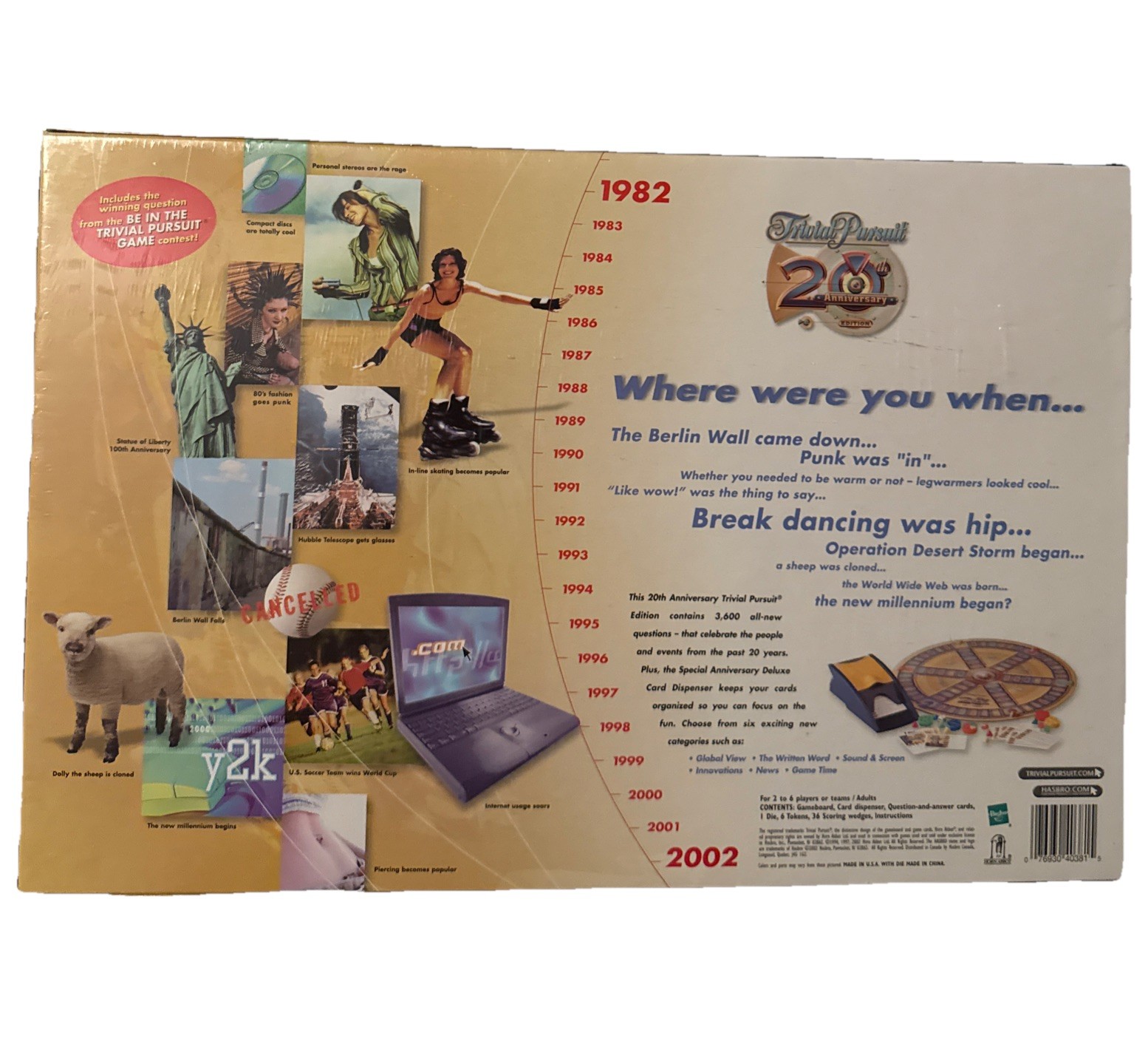 Trivial Pursuit 20th Anniversary Edition Board Game Factory Sealed.