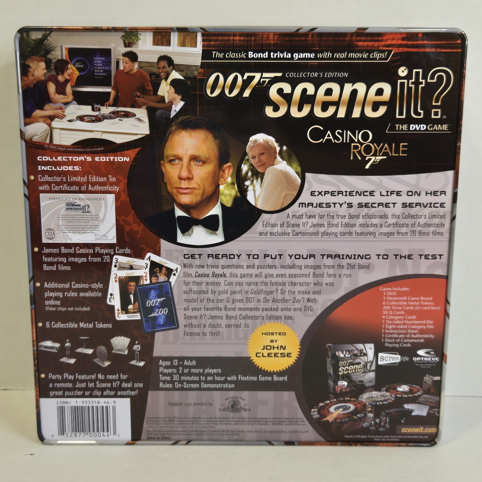 James Bond 007 Scene It? Collector’s Edition in Tin w/Deck of Cards **COMPLETE**