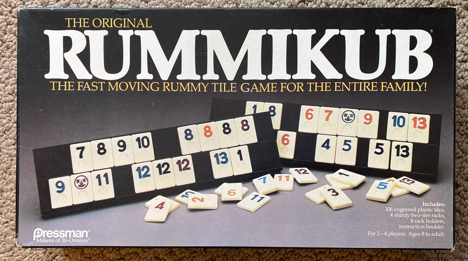 The Original RUMMIKUB Rummy Tile Game #400 Pressman 1987 Edition COMPLETE
