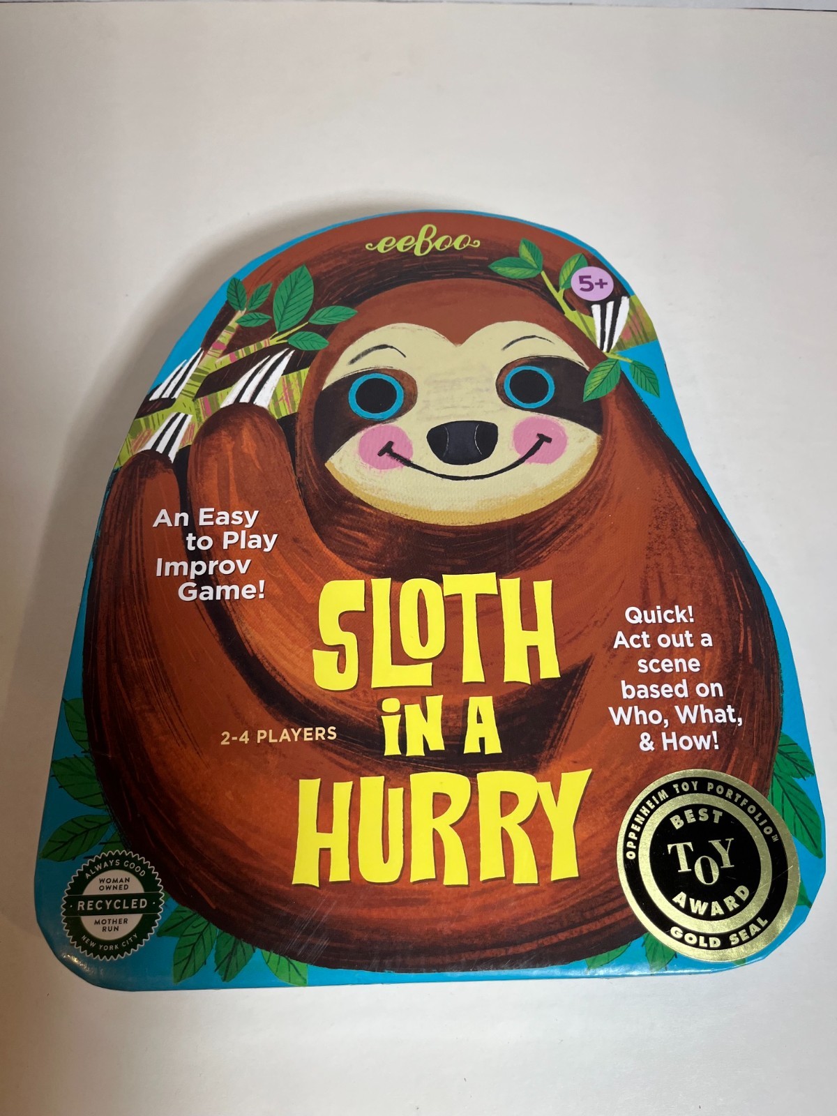 Sloth in a Hurry Action Game Special Edition Interactive Improv Kids Think Child