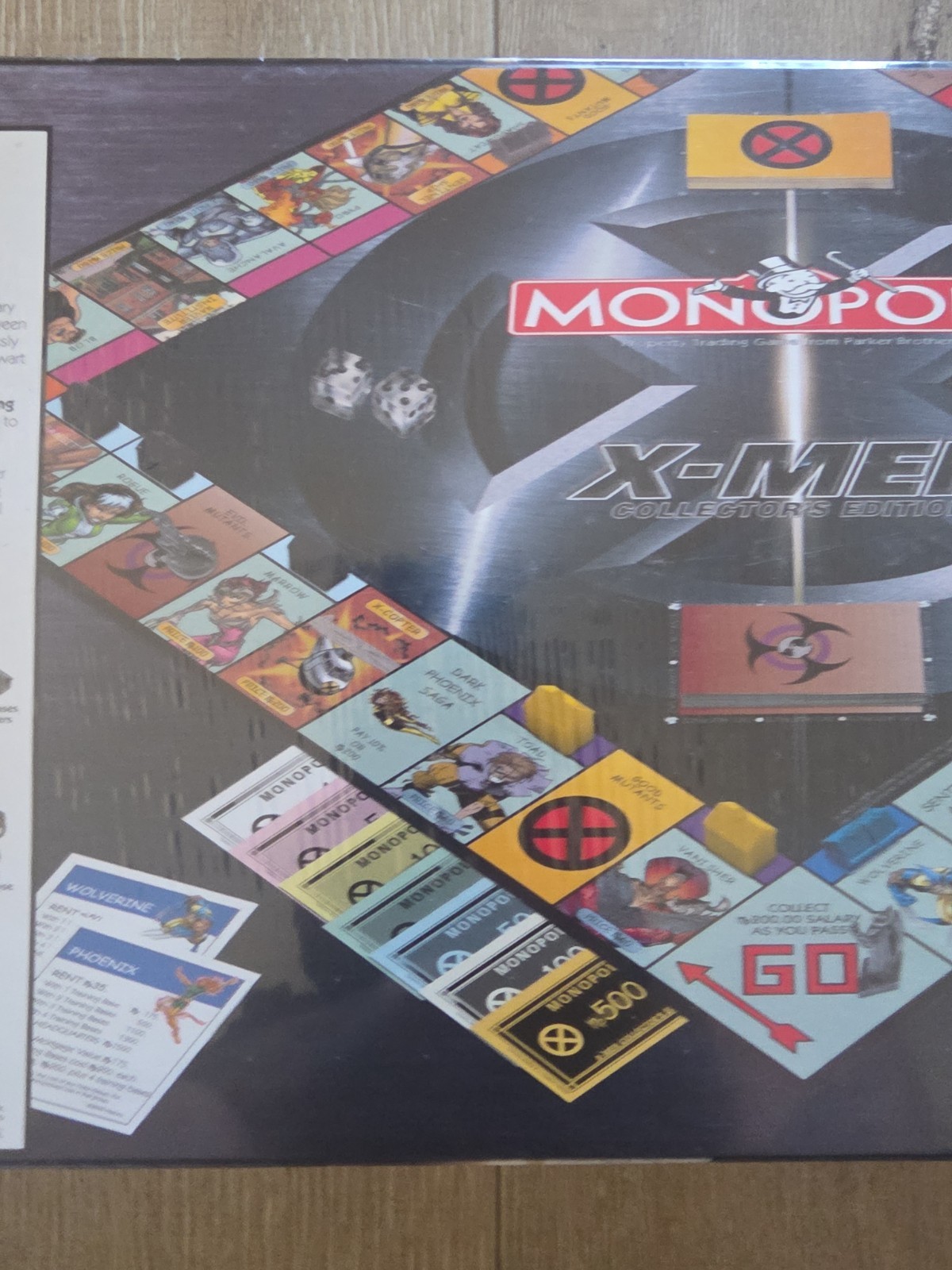 Vintage Monopoly X-Men Collector’s Edition Board Game 2000 Hasbro New Sealed
