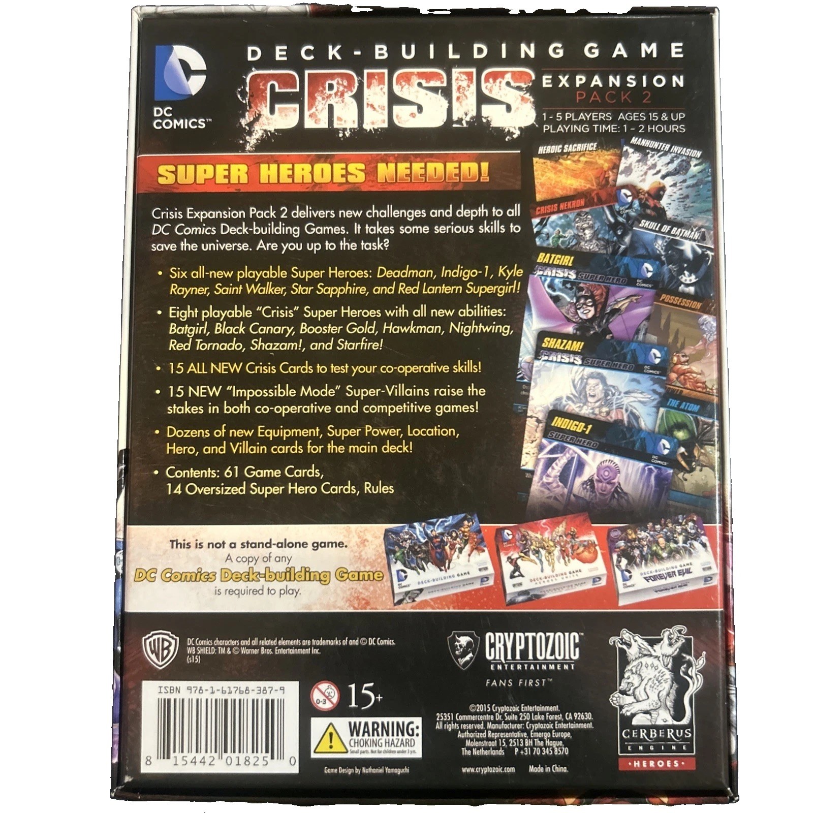 Cryptozoic Entertainment DC Deck Building Game Crisis Expansion Pack 2