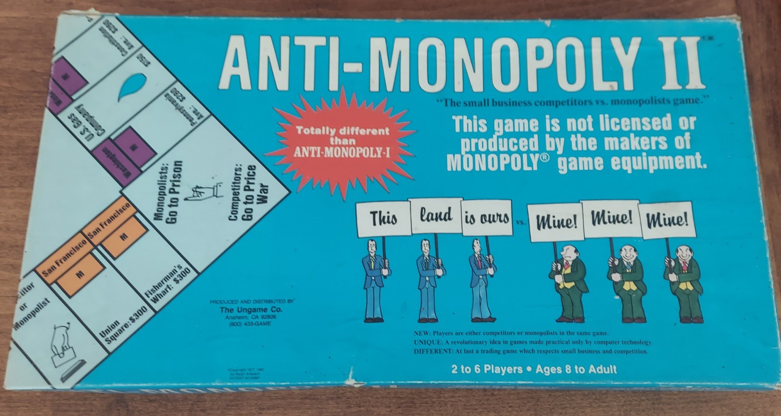 Anti-Monopoly Board Game