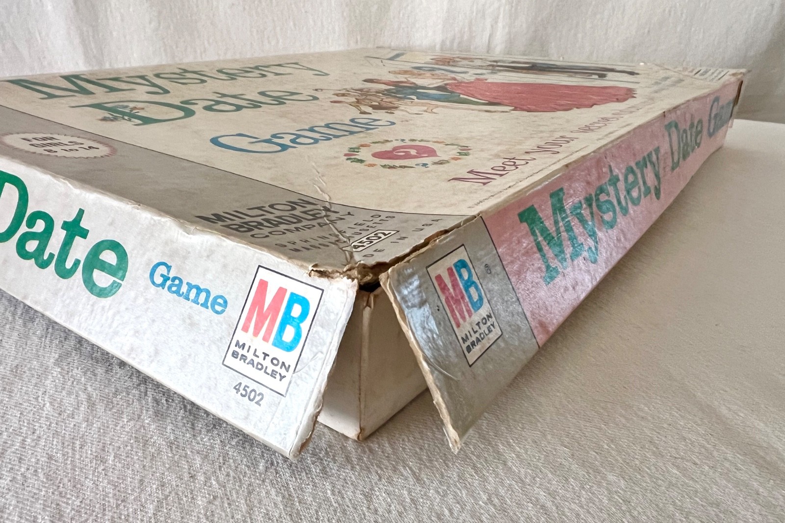 Vintage 1965 Mystery Date Game By Milton Bradley Complete Unused Cards W/Box