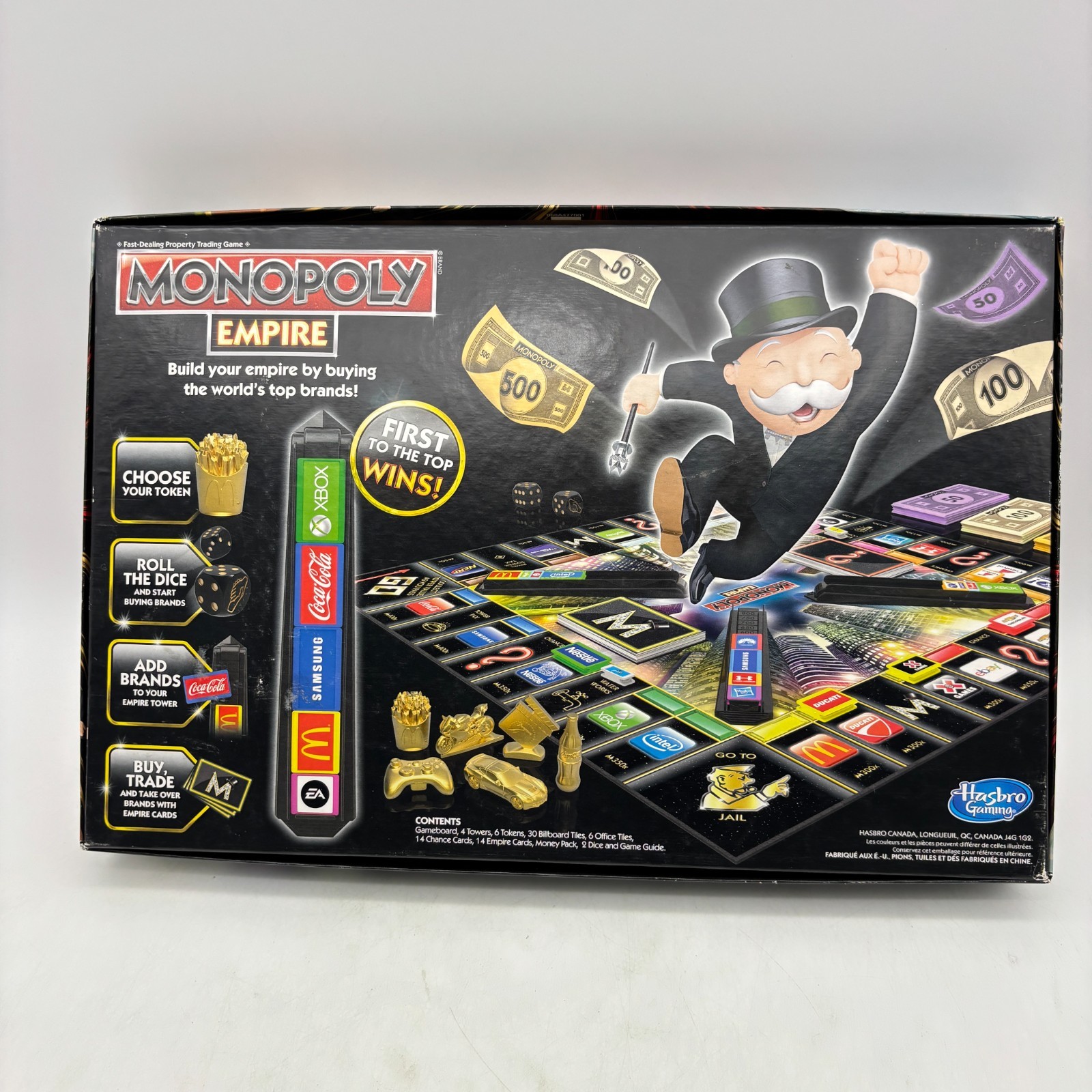 Monopoly Empire COMPLETE Hasbro Gaming 2013 Beats Xbox Coca Cola McDonalds