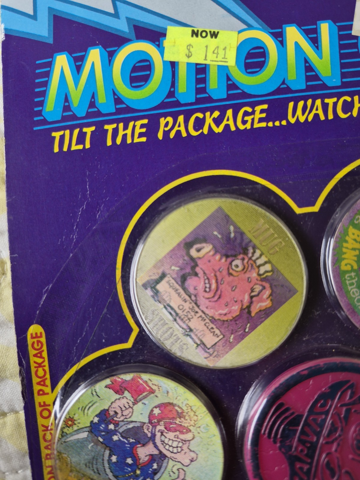 1994 POGS Sealed MOTION CAPS SLAMMER WHAMMERS – Ultra Rare 6 cap 1 slammer