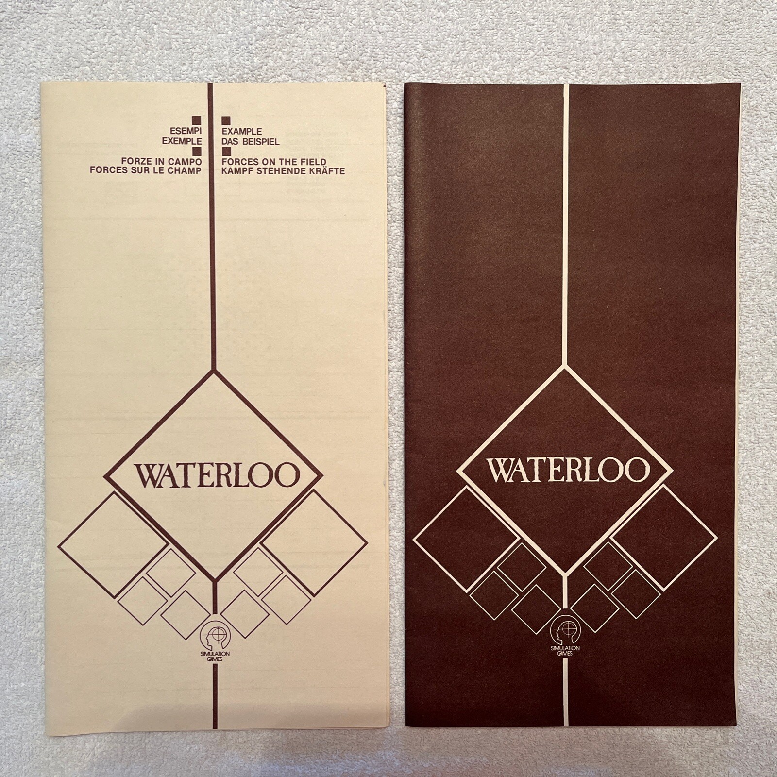 WATERLOO War board game Simulation Games W108 🔥